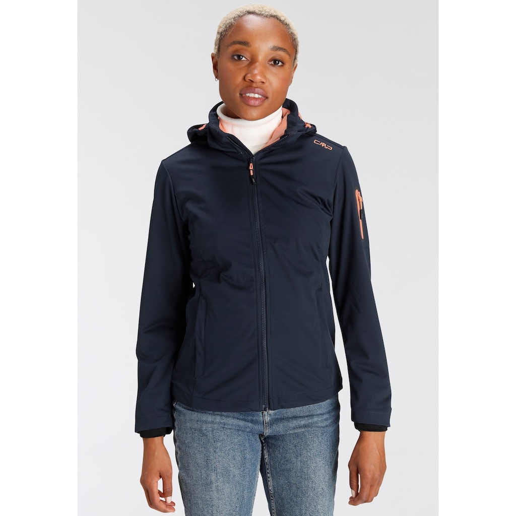 CMP Softshelljacke, mit Kapuze