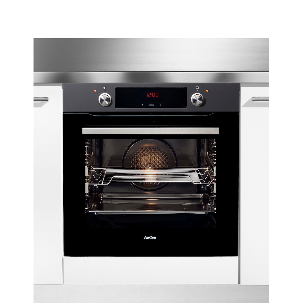 Amica Backofen-Set »BOXI 955 000 E«, BOXI 955 000 SM, mit 2-fach-Teleskopauszug