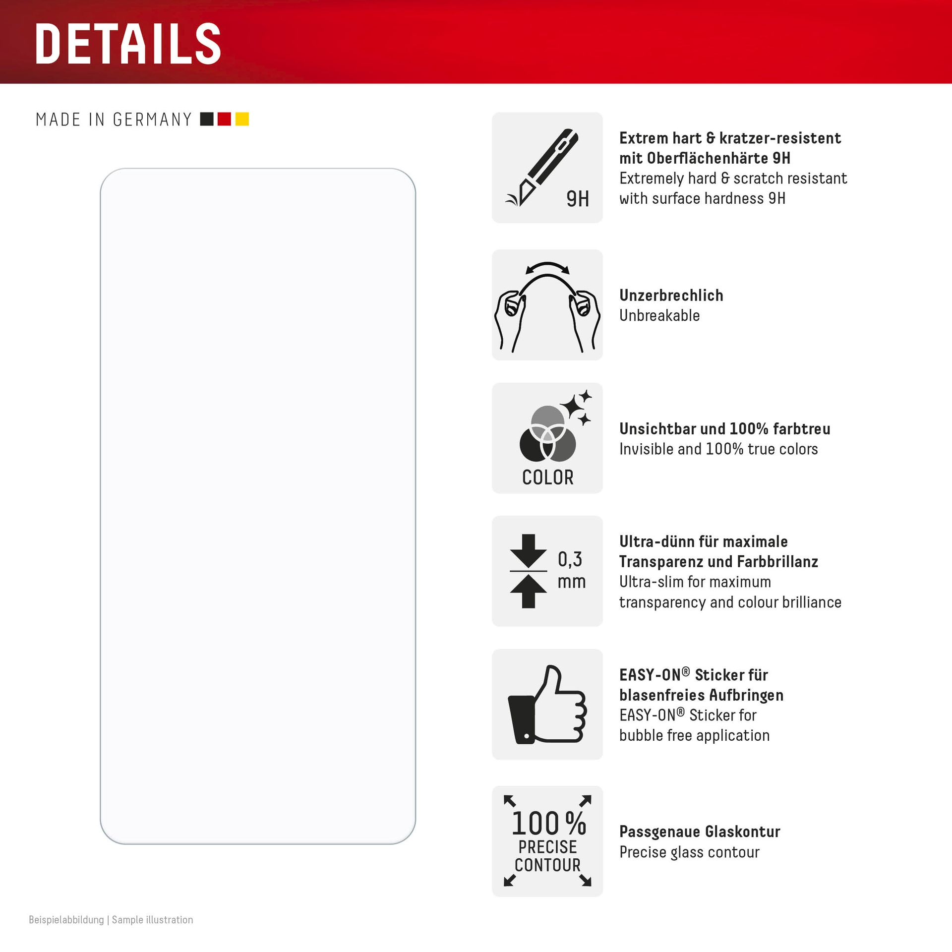 Displex Displayschutzglas »Smart Glass«, für Samsung Galaxy S25 Edge, Displayschutzfolie, Schutzfolie, Bildschirmschutz, kratz- & stoßfest