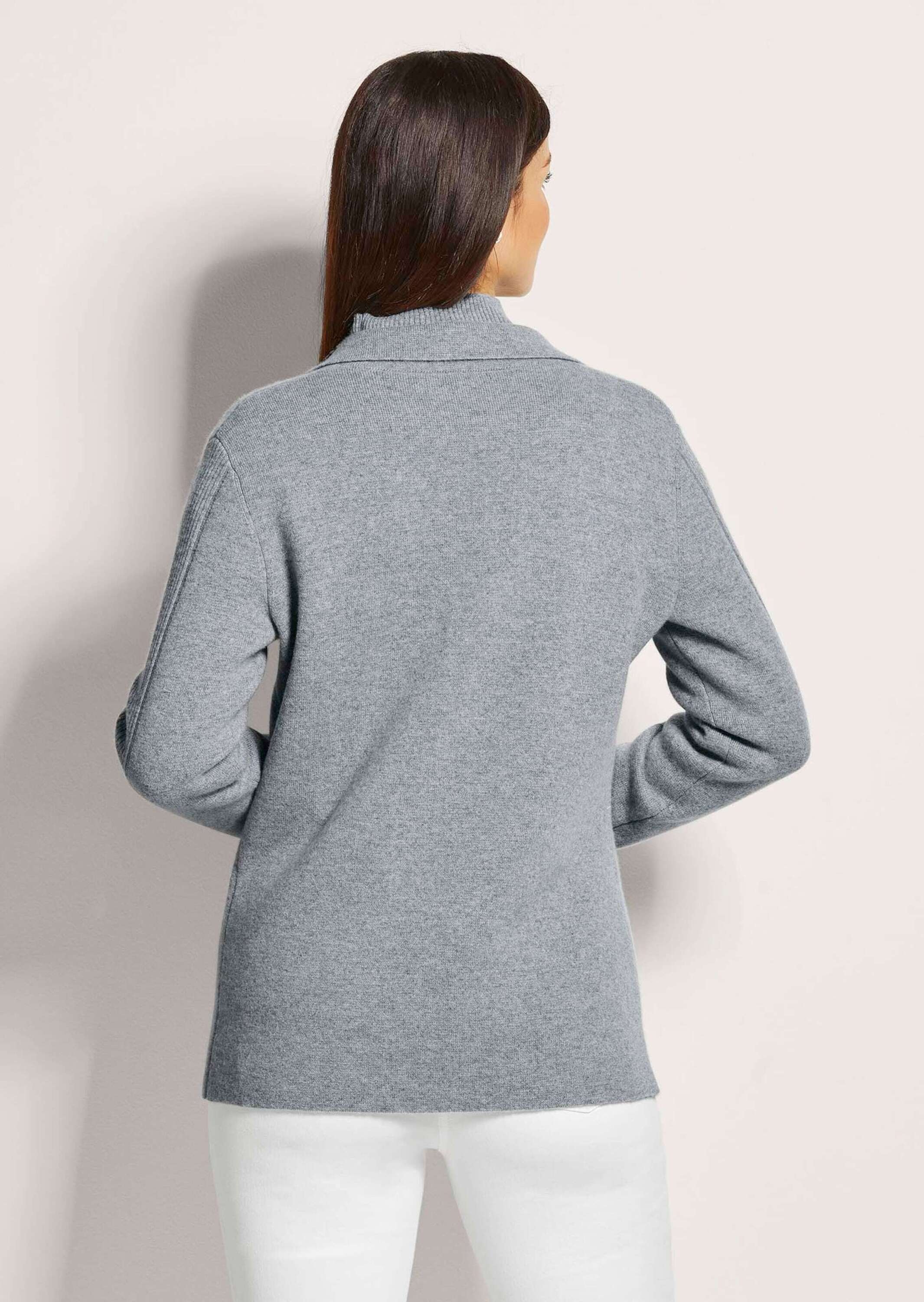 MADELEINE Strickjacke »Strickblazer Strickjacke aus Merinowolle und Kaschmir«