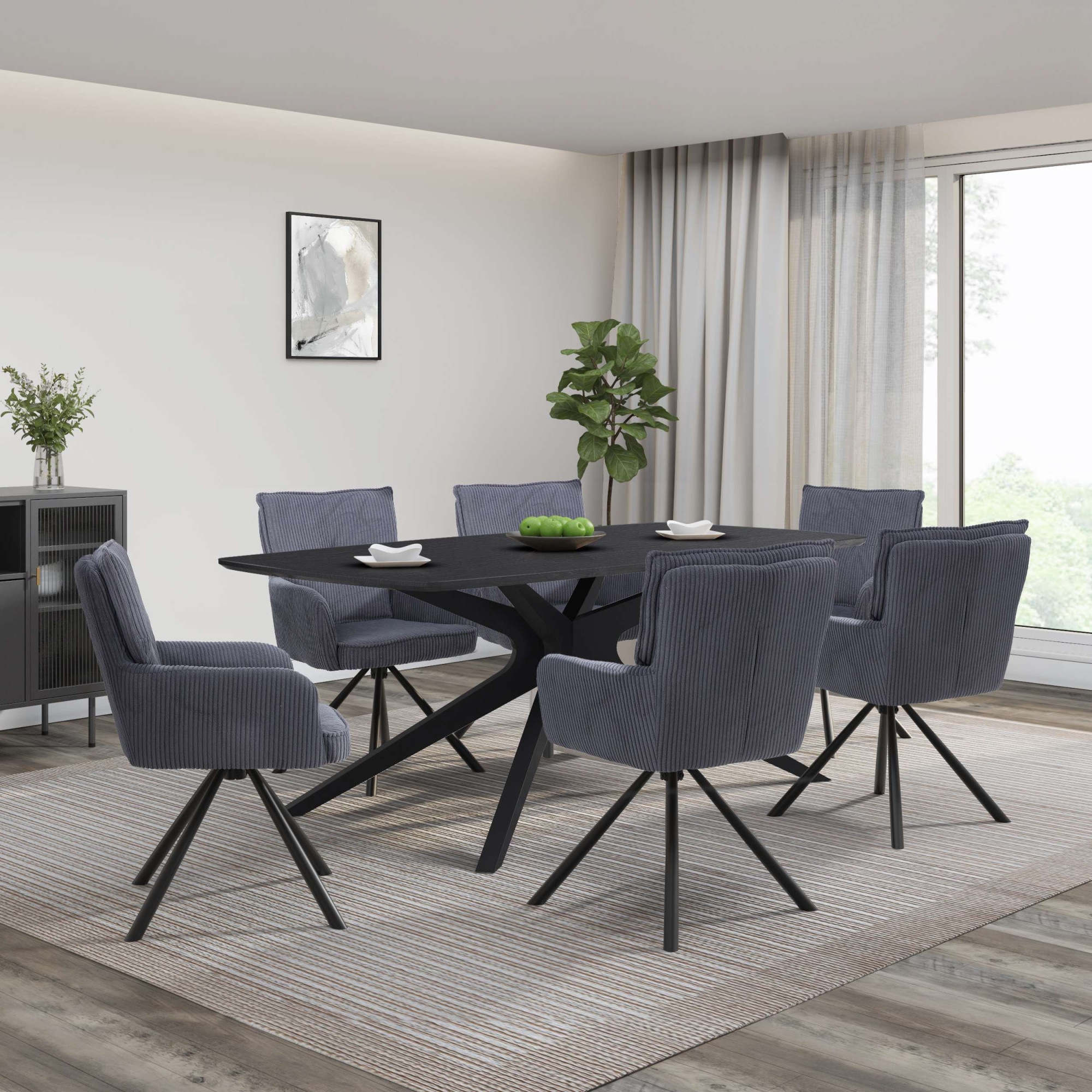 OTTO home Esszimmerstuhl »Les Choux« () 2 Stk.gepolsterte Rückenlehne, Armlehne und Sitzfläche, Sitzhöhe 48 cm