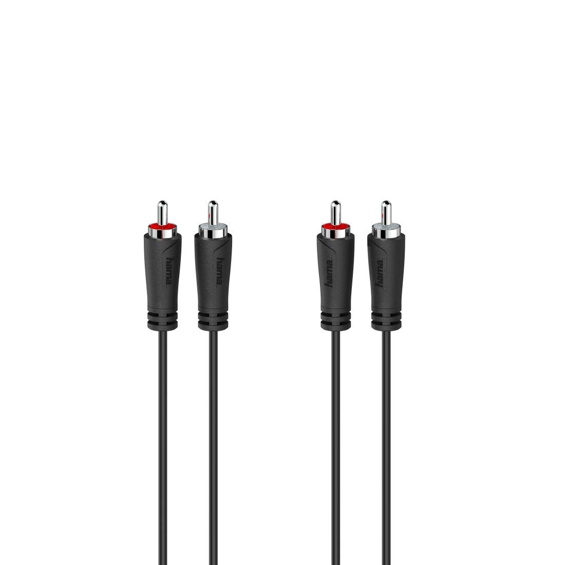 Hama Audio-Kabel »Audio Kabel, 2 Cinch Stecker, 3,0 m«, Cinch, 30 cm