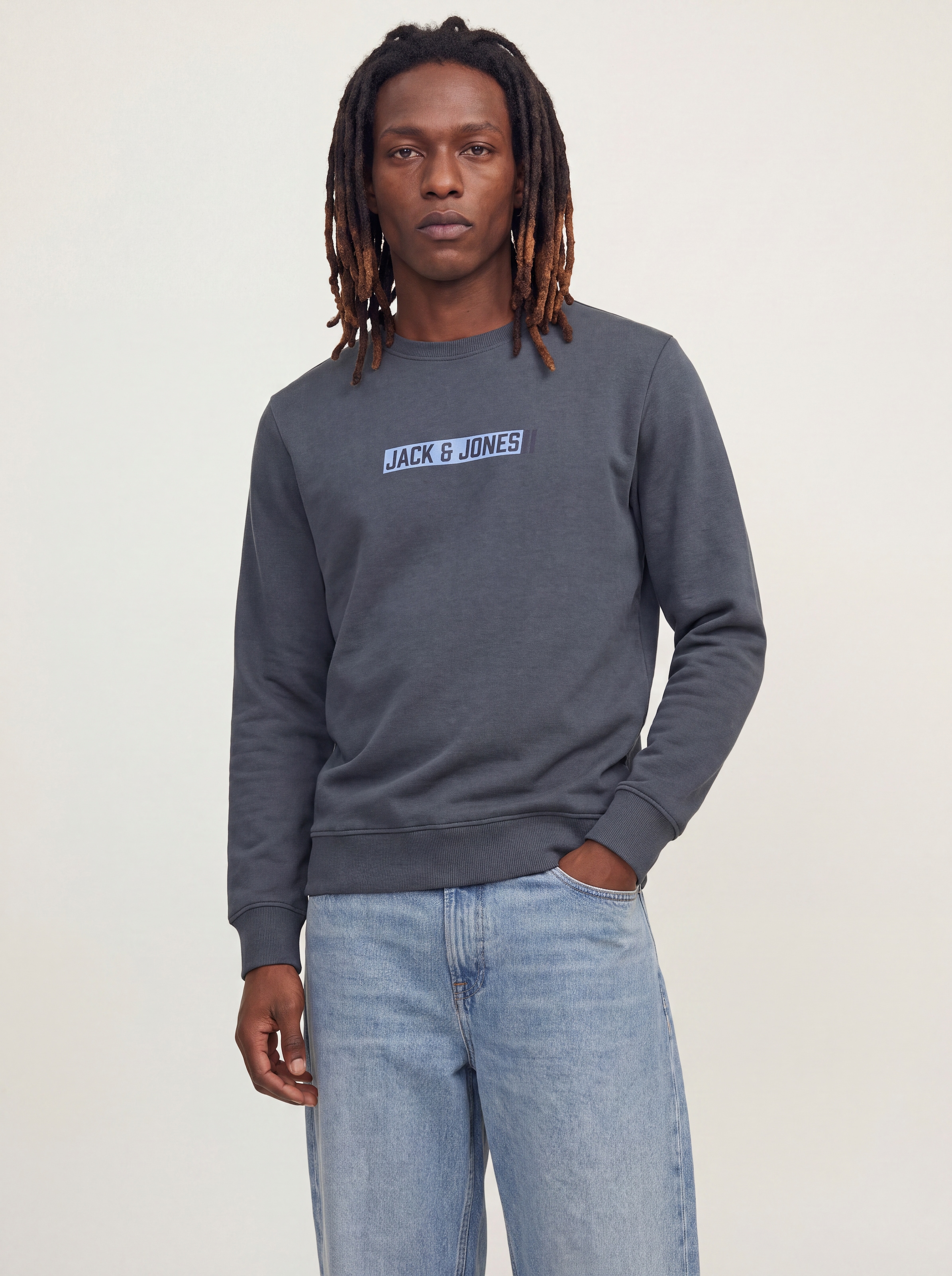 Jack & Jones Sweatshirt »JJMUNK SWEAT CREW NECK 3PK MP«, 3 Materialmix, normal geschnitten
