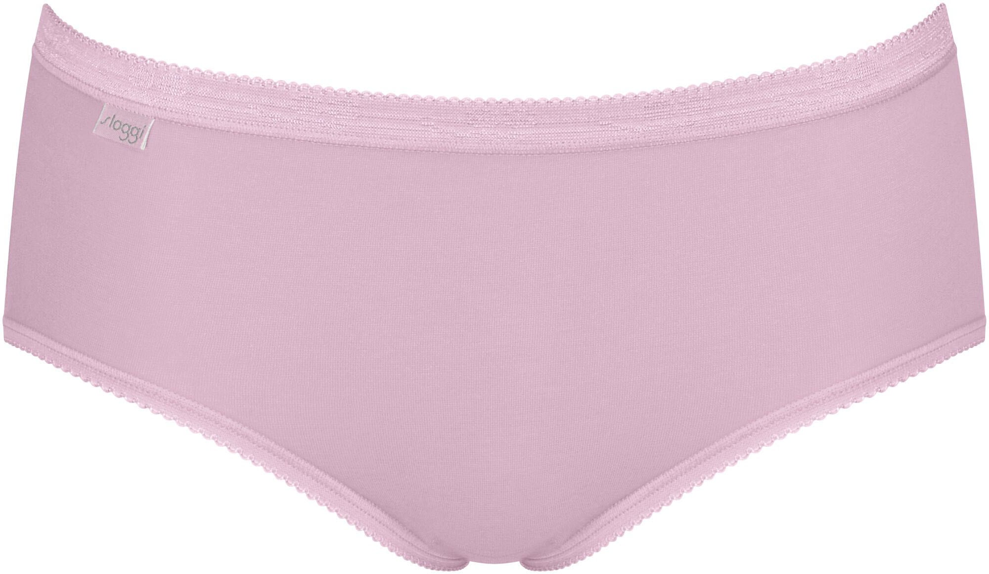 sloggi Midislip »Basic+«, (3er Pack), Baumwollmix, klassischer Stil, mittelhoher Bund, Softnähte
