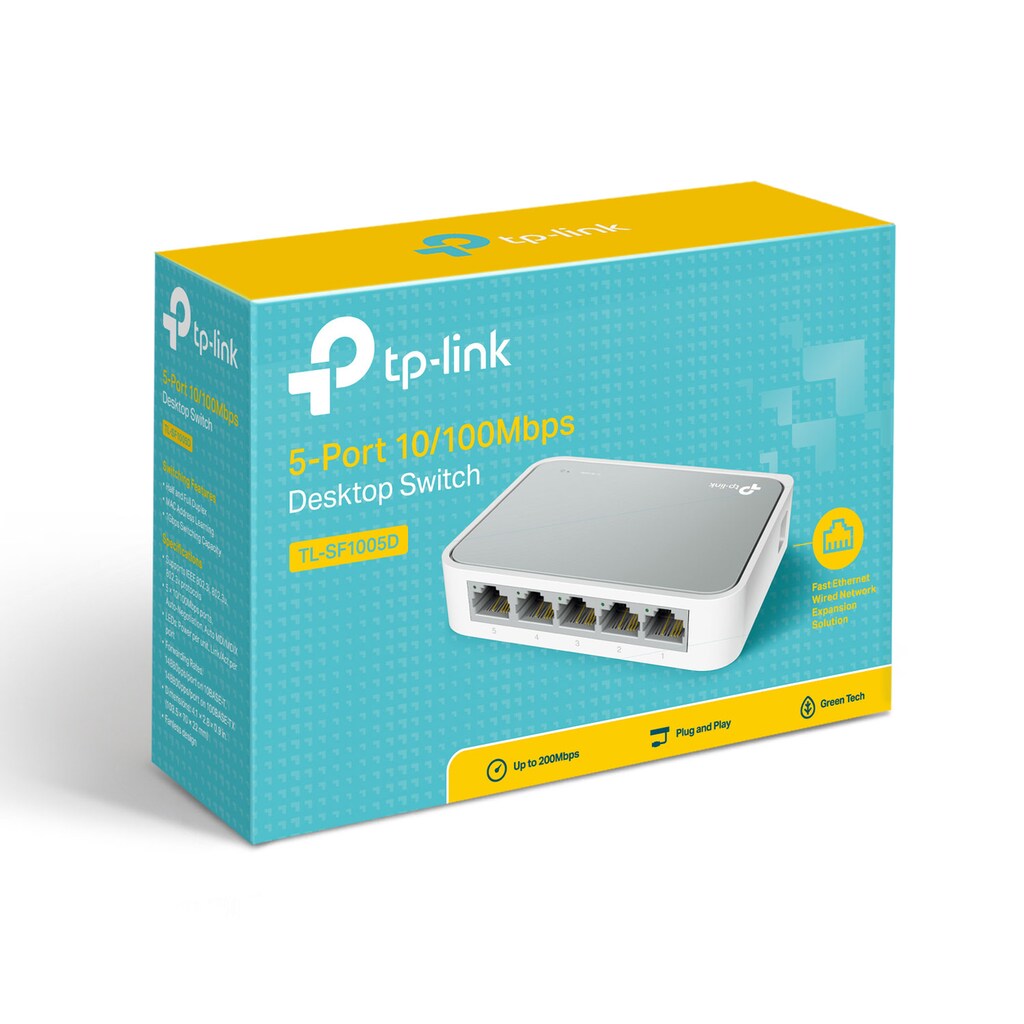 TP-Link WLAN-Router »TP-Link SF1005D, 5-Port Desktop-Switch«