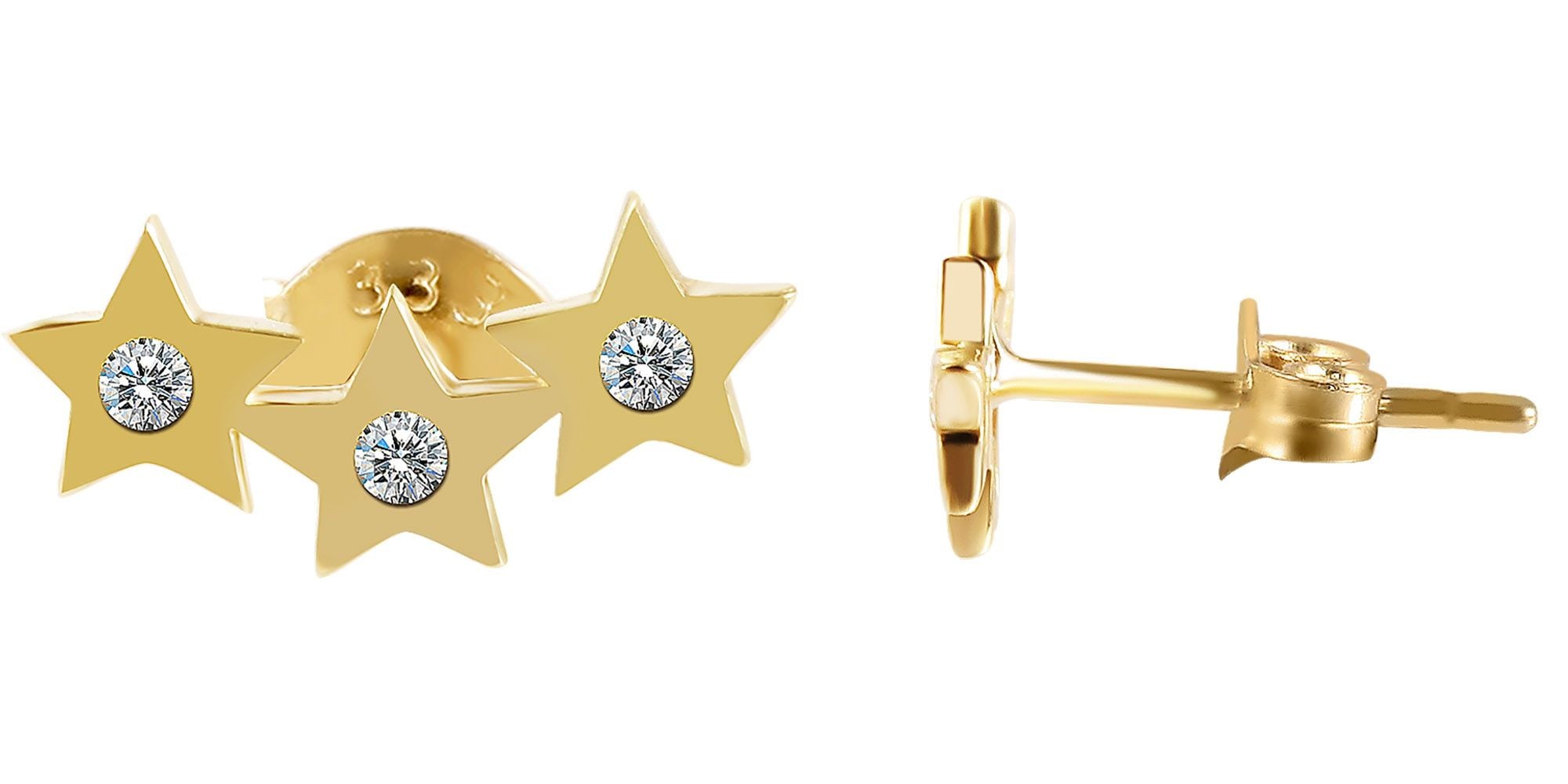 Adelia´s Paar Ohrstecker »Ohrringe - Ohrstecker aus 333 Gold mit Zirkonia«