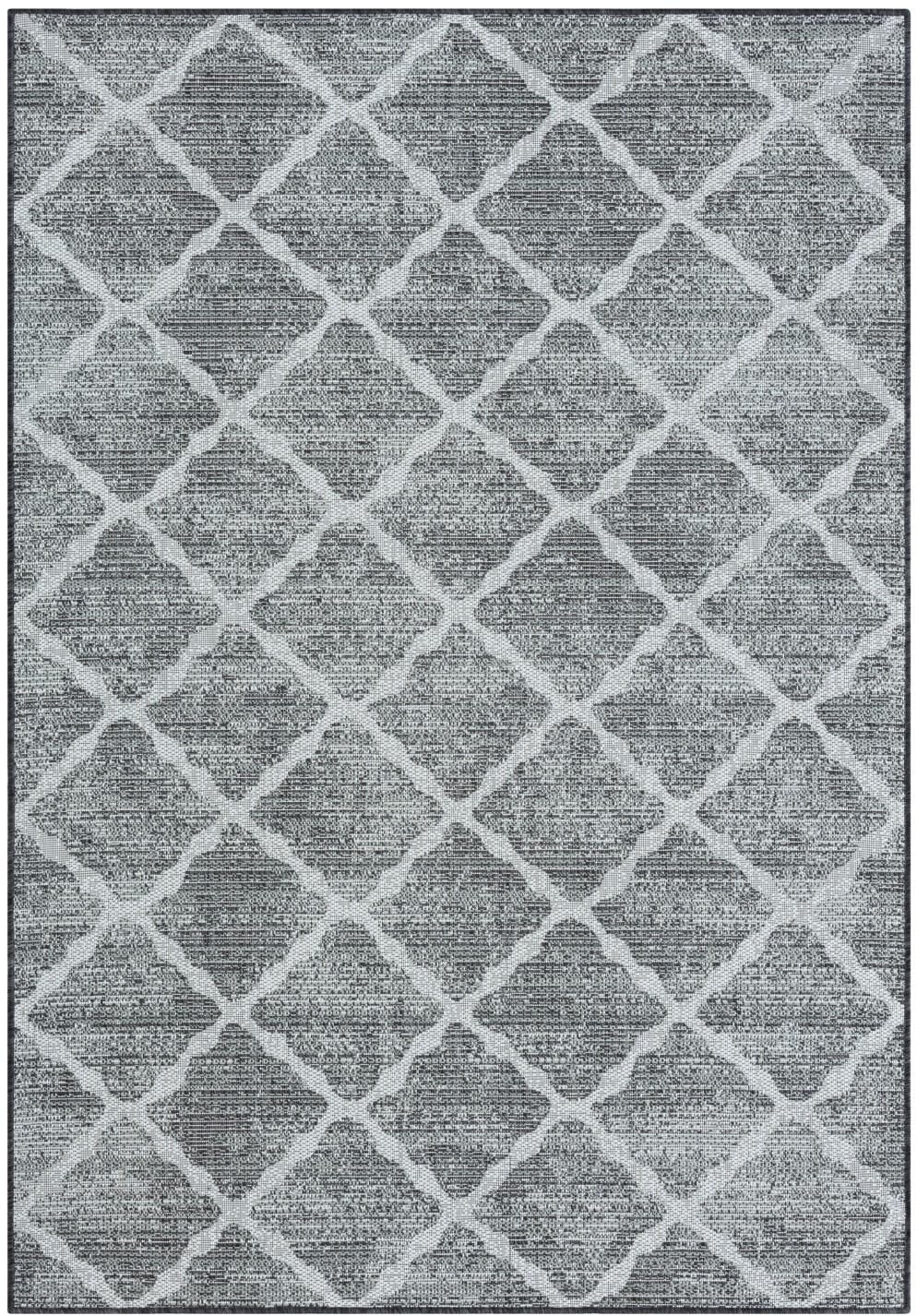 Myflair Möbel & Accessoires Teppich »Astral, LAGERRÄUMUNG!«, rechteckig, 6 mm Höhe, modernes Rauten Design, Outdoor geeignet, Balkon, Terrasse