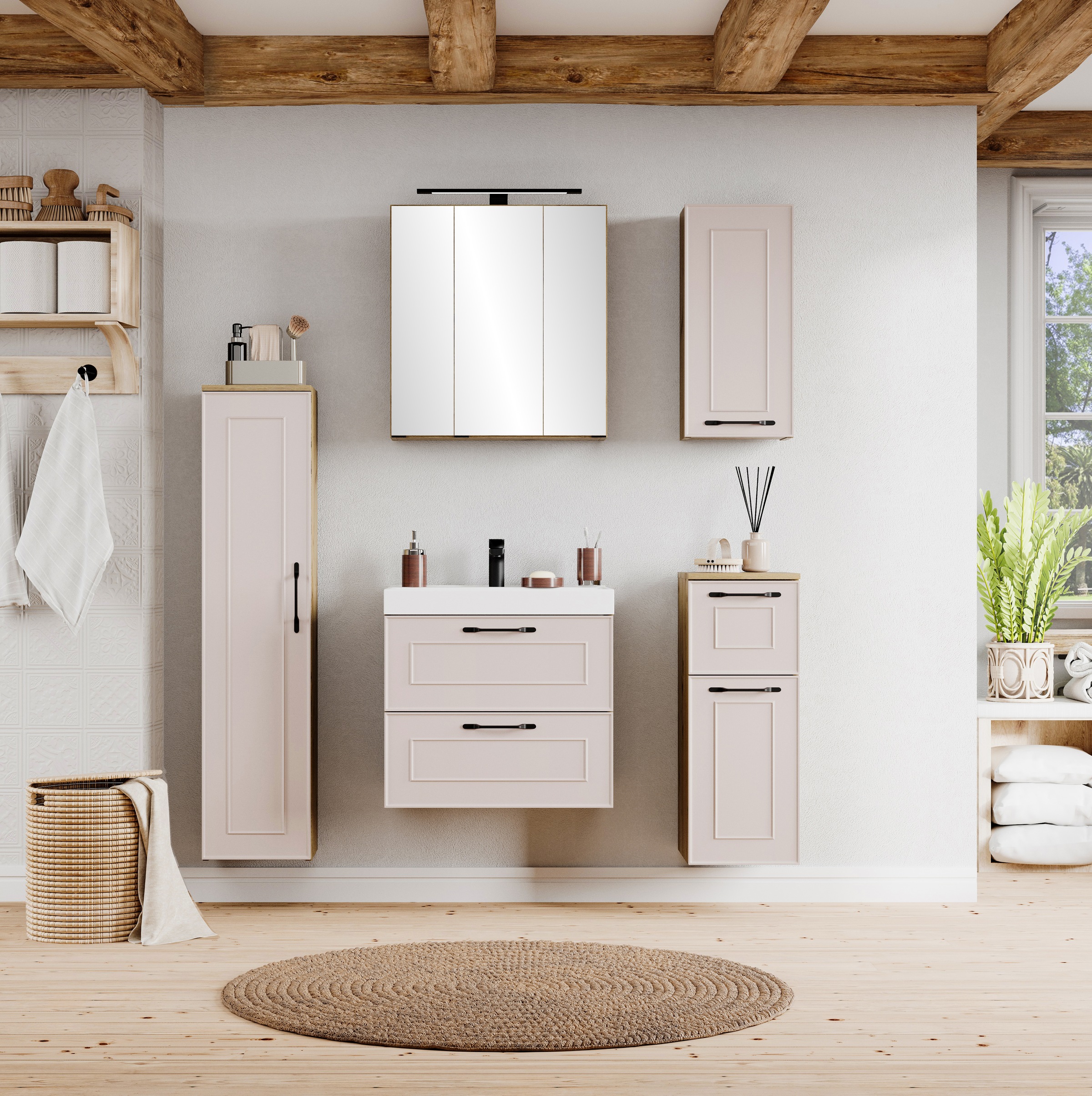 welltime Unterschrank »CADIZ, gedämpfte Scharniere, Softclose-Auszug«