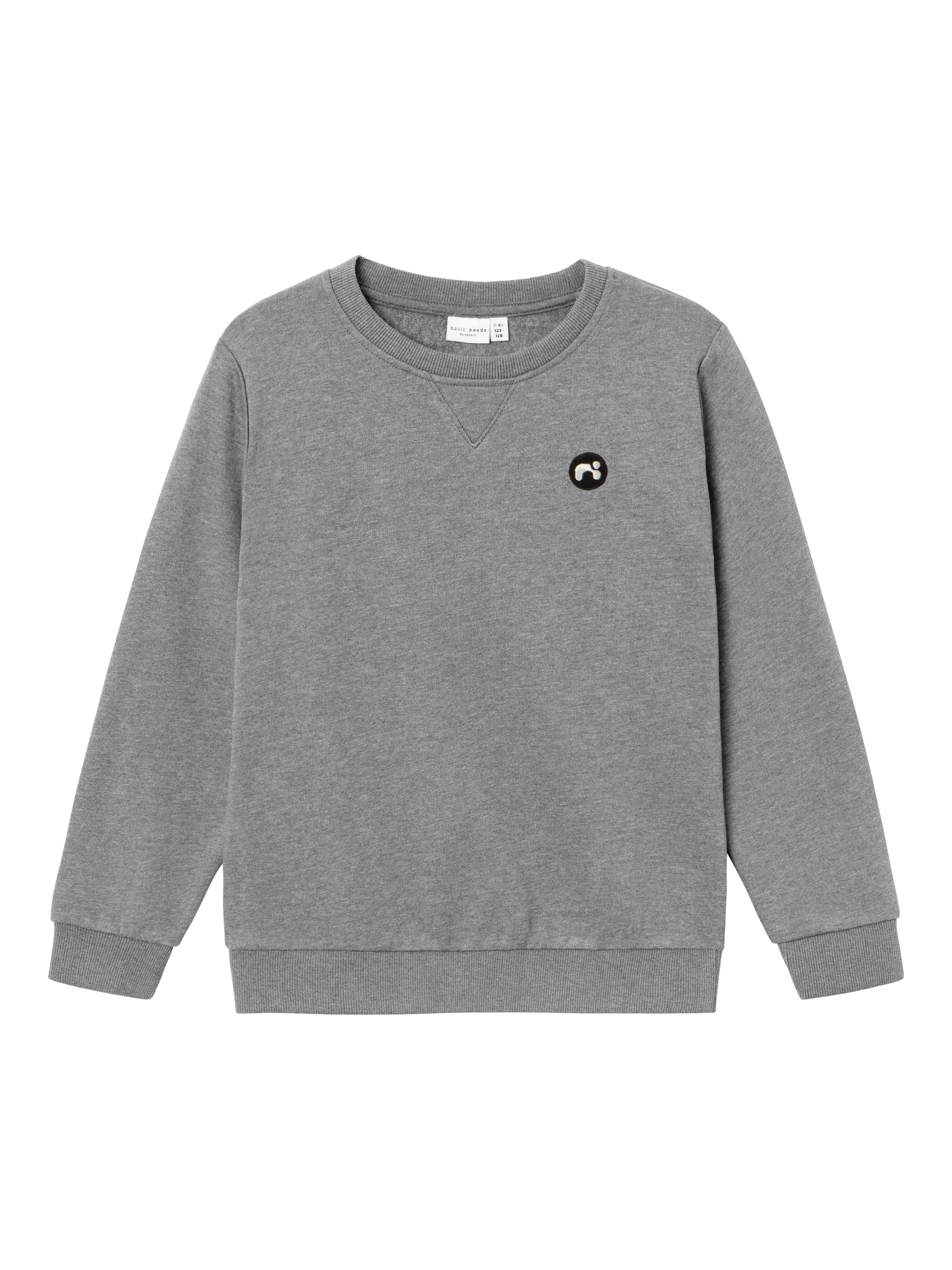 Name It Sweatshirt »NKMVIMO für Jungen mit Bündchen und klassischer Form«, unifarben, casual, regular fit, Baumwollmischung, Rundhals