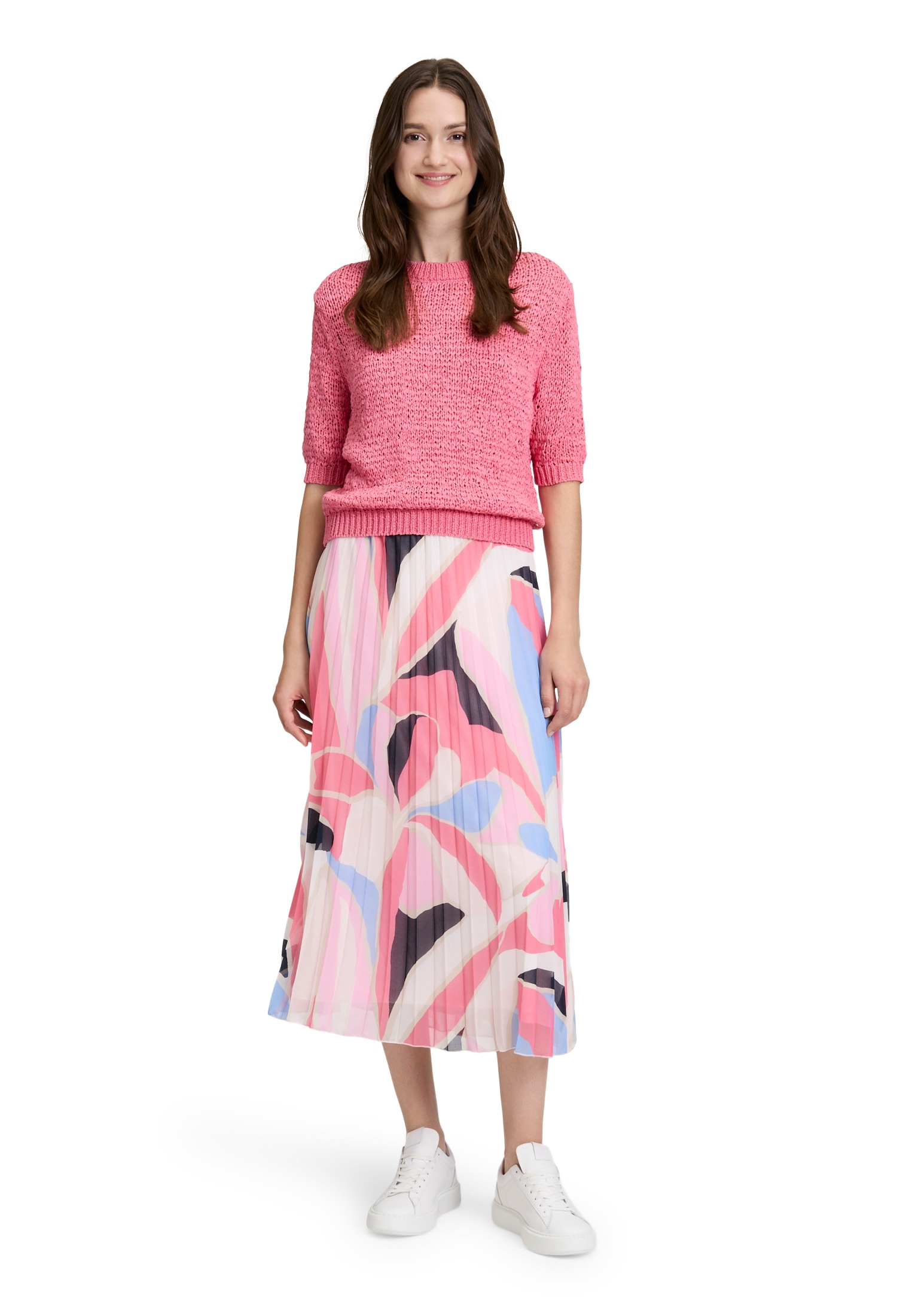 Betty&Co Faltenrock »Chiffonrock mit Plissee«