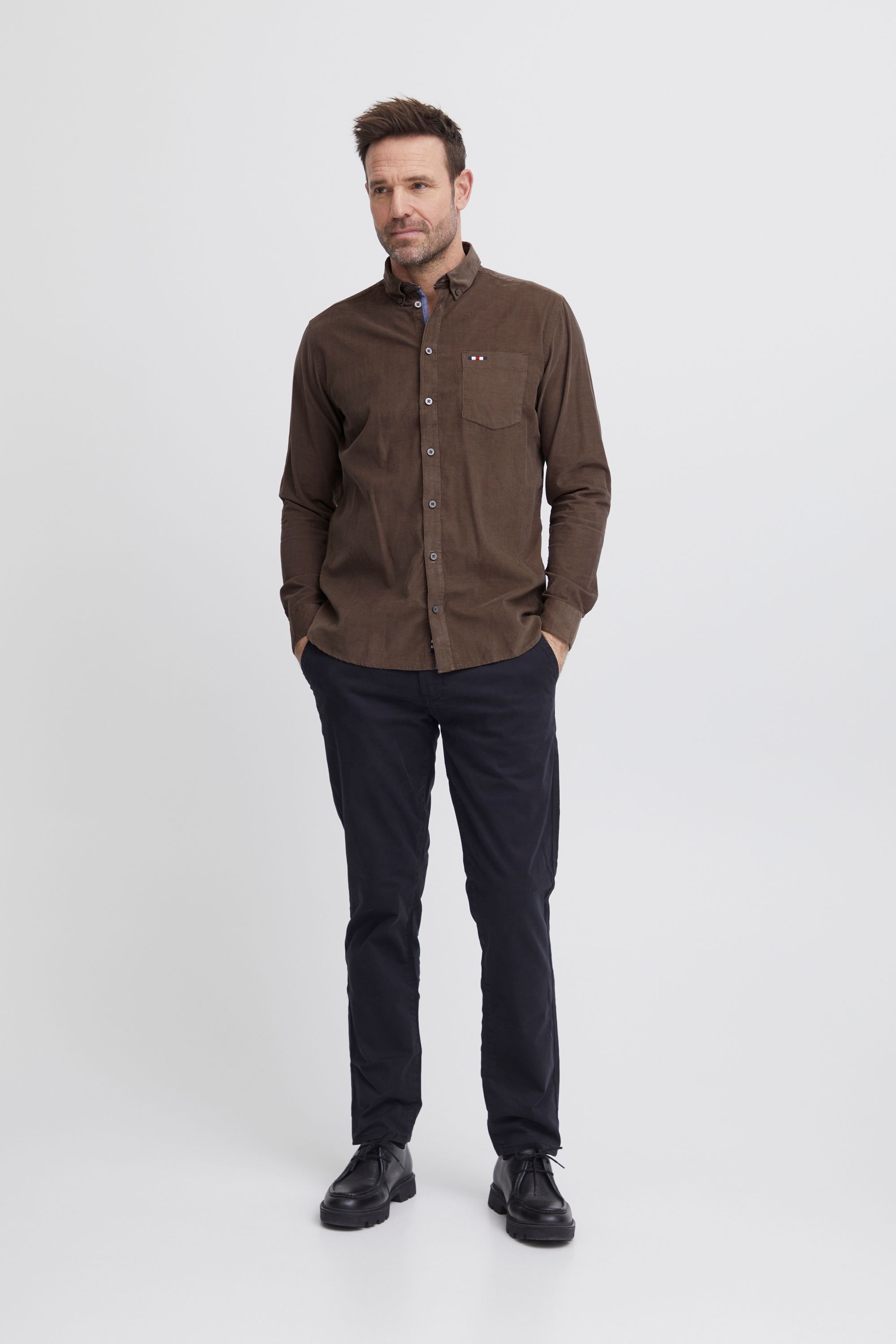 FQ1924 Langarmhemd »Langarmhemd FQSTEVEN corduroy LS shirt«
