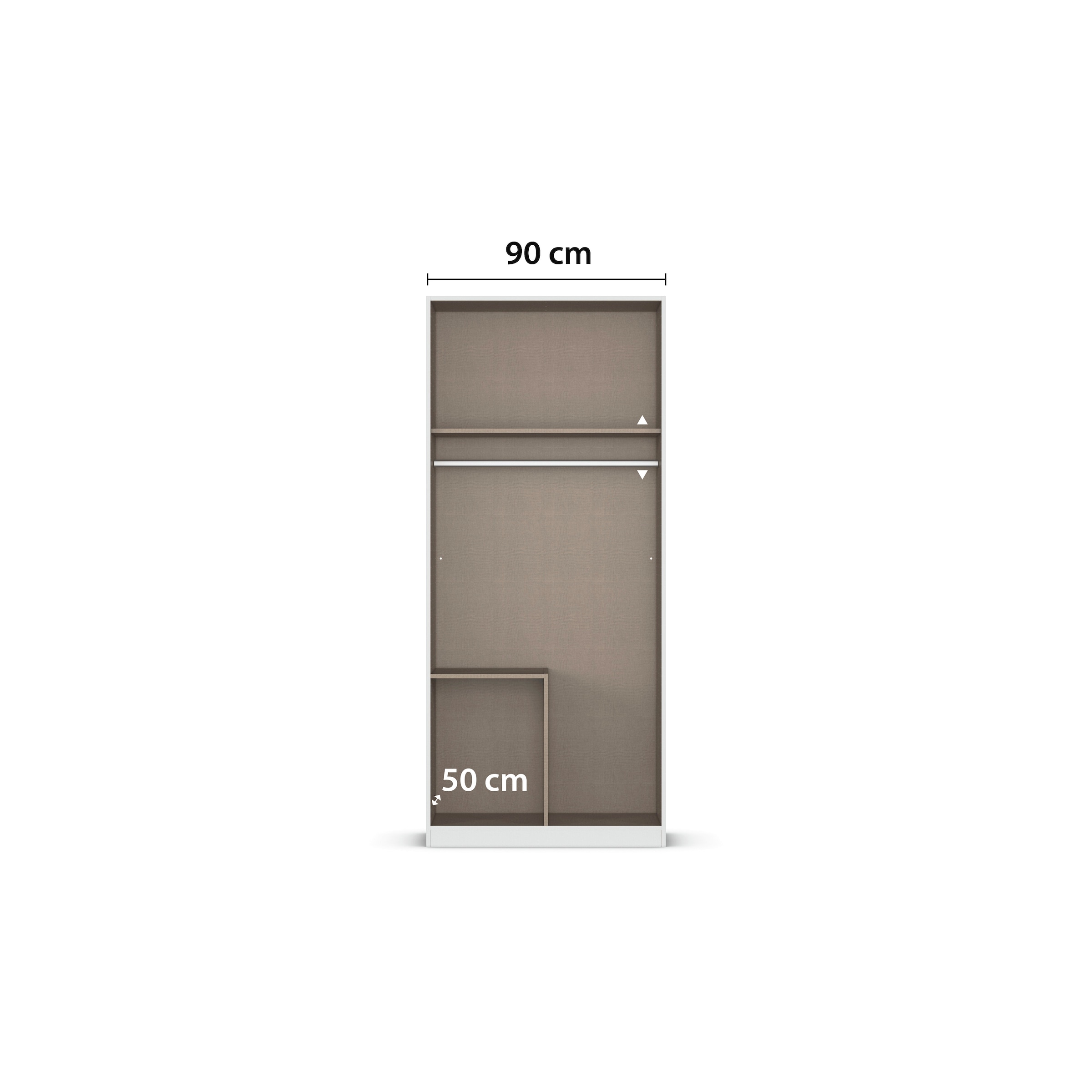 OTTO home Kleiderschrank »Mehrzweckschrank Schrank Schlafzimmer Garderobe Mietswohnung XEELINA« Mehr Flexibilität durch variable Schubladenanordnung MADE IN GERMANY
