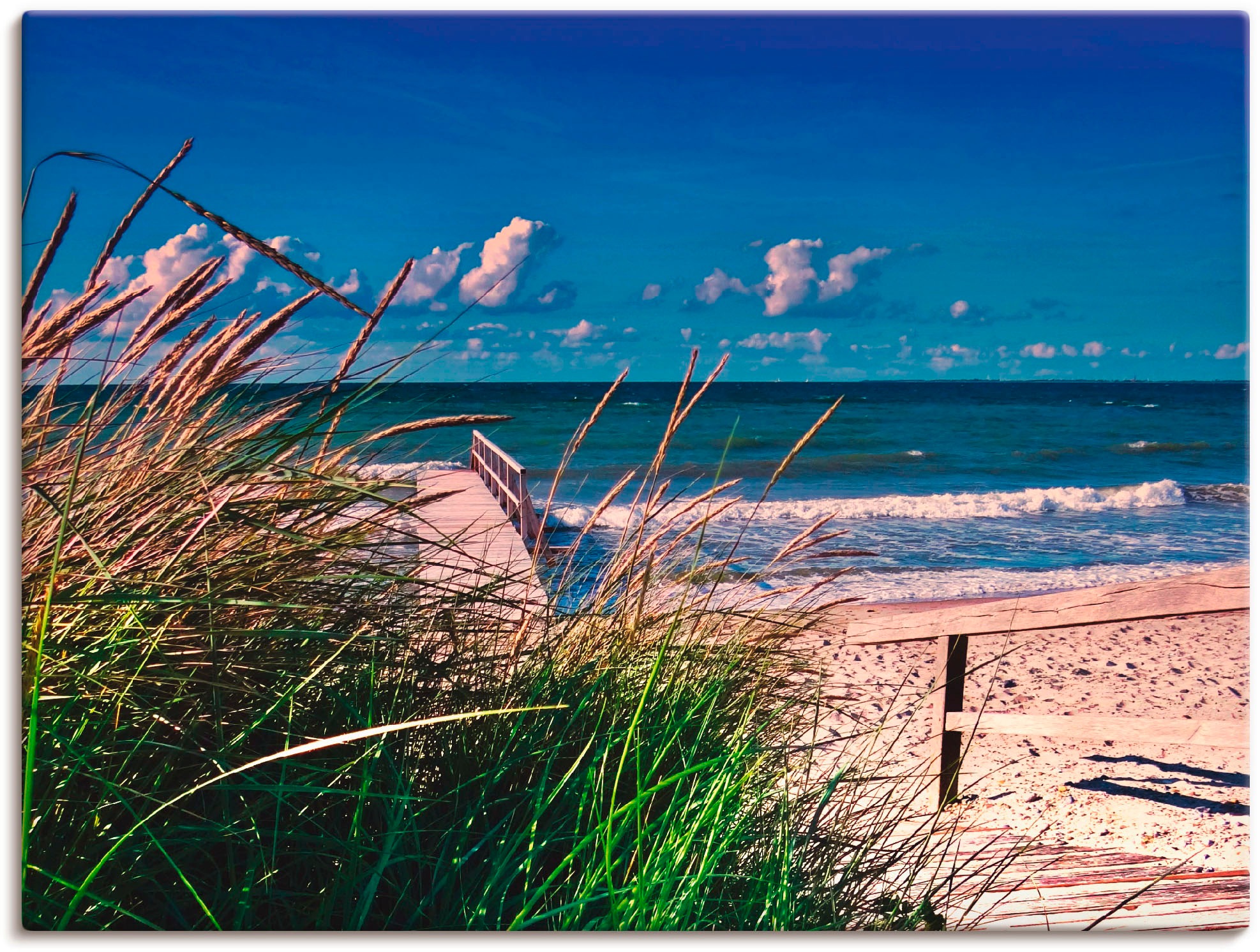 Artland Wandbild »Ostsee Impression Heiligenhafen«, Strand, (1 St.), in vielen Größen & Produktarten - Alubild / Outdoorbild für den Außenbereich, Leinwandbild, Poster, Wandaufkleber / Wandtattoo auch für Badezimmer geeignet