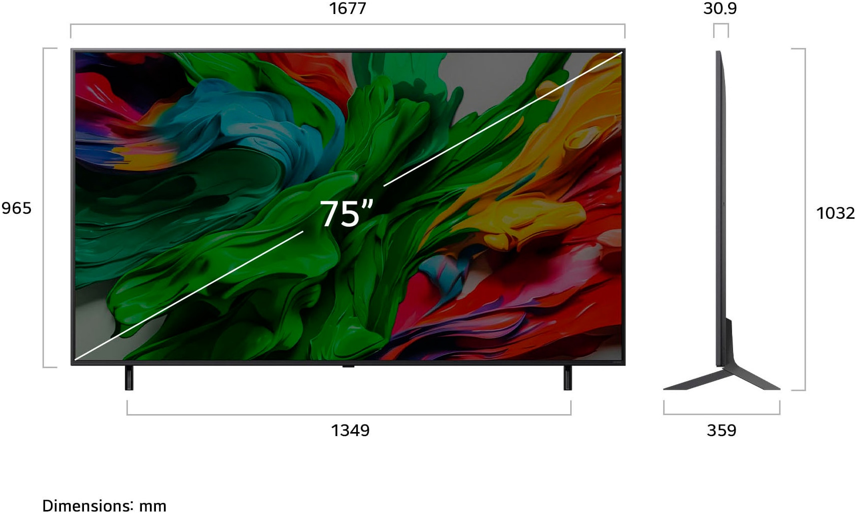 LG QNED-Fernseher »75QNED85A3C« 189 cm/75 ″ Smart-TV