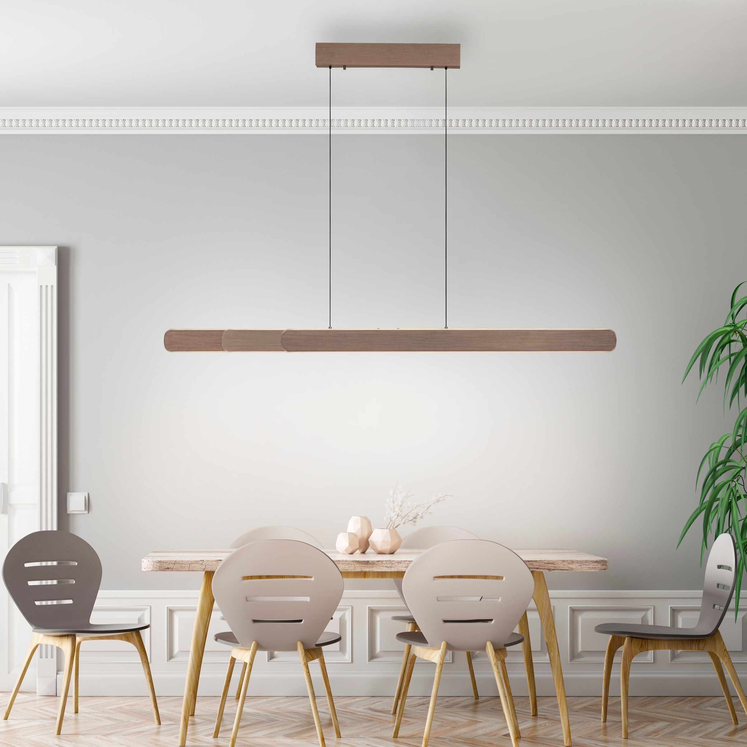 Paul Neuhaus Pendelleuchte »ADRIANAROU«, 2 flammig, Leuchtmittel LED-Board | LED fest integriert, CCT - über Touch, dimmbar über Touchdimmer, Comfort Lift