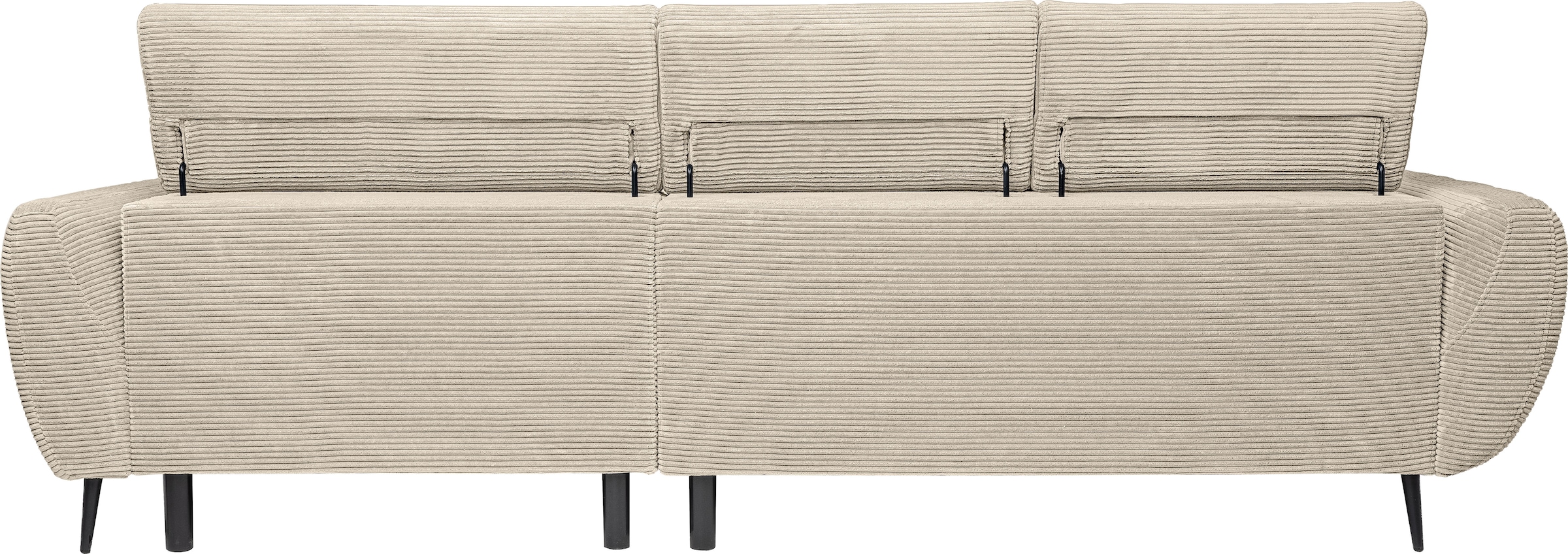 WERK2 Ecksofa »Alisson, mit elektrischer Sitztiefenverstellung, L-Form, Breite 277 cm« Alisson – flexibler Komfort mit modernem Design und smarten Details.