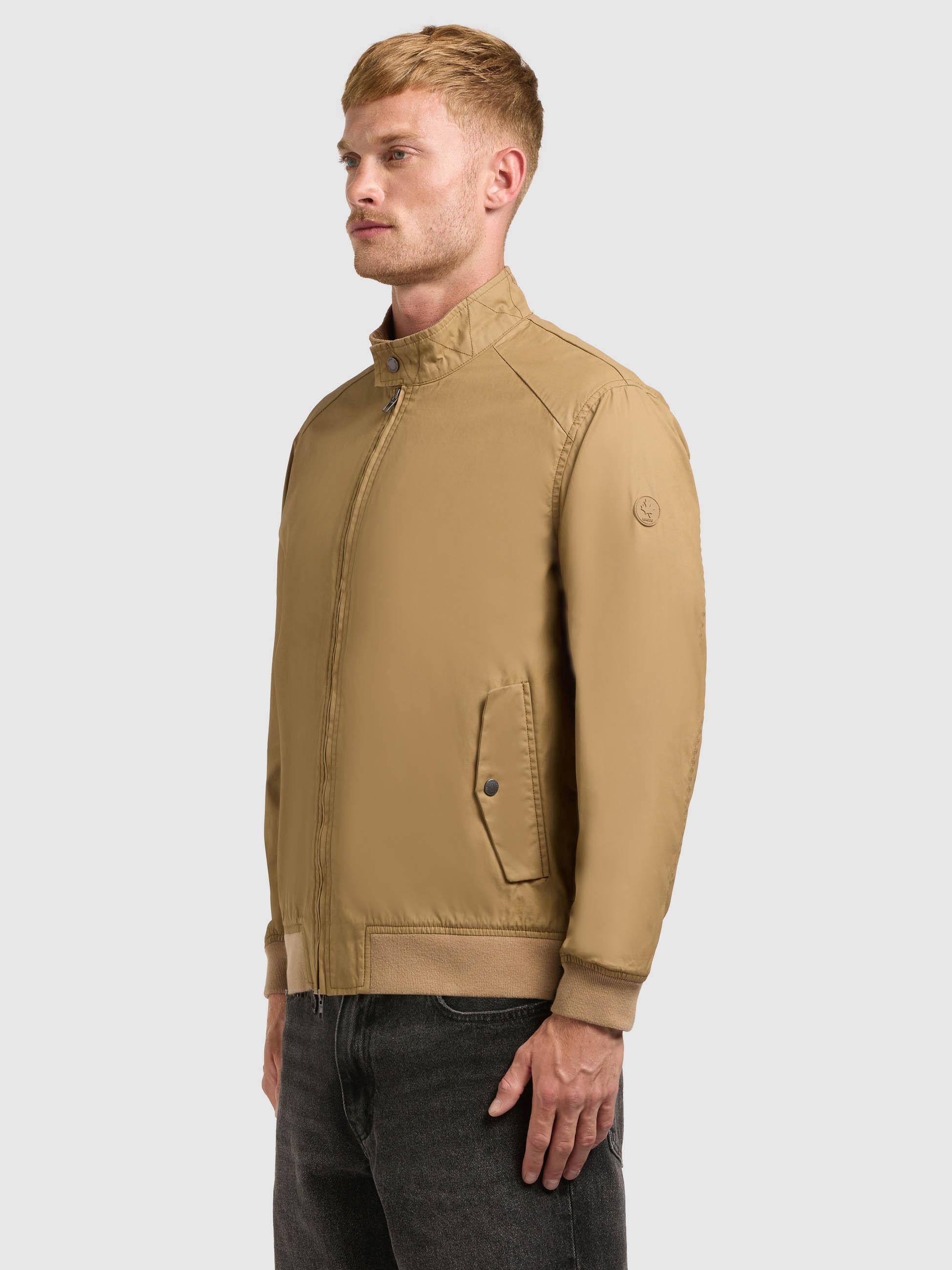 khujo Bomberjacke »Bomberjacke Nabo« ohne Kapuze moderne Herren Fliegerjacke mit Cord am Kragen