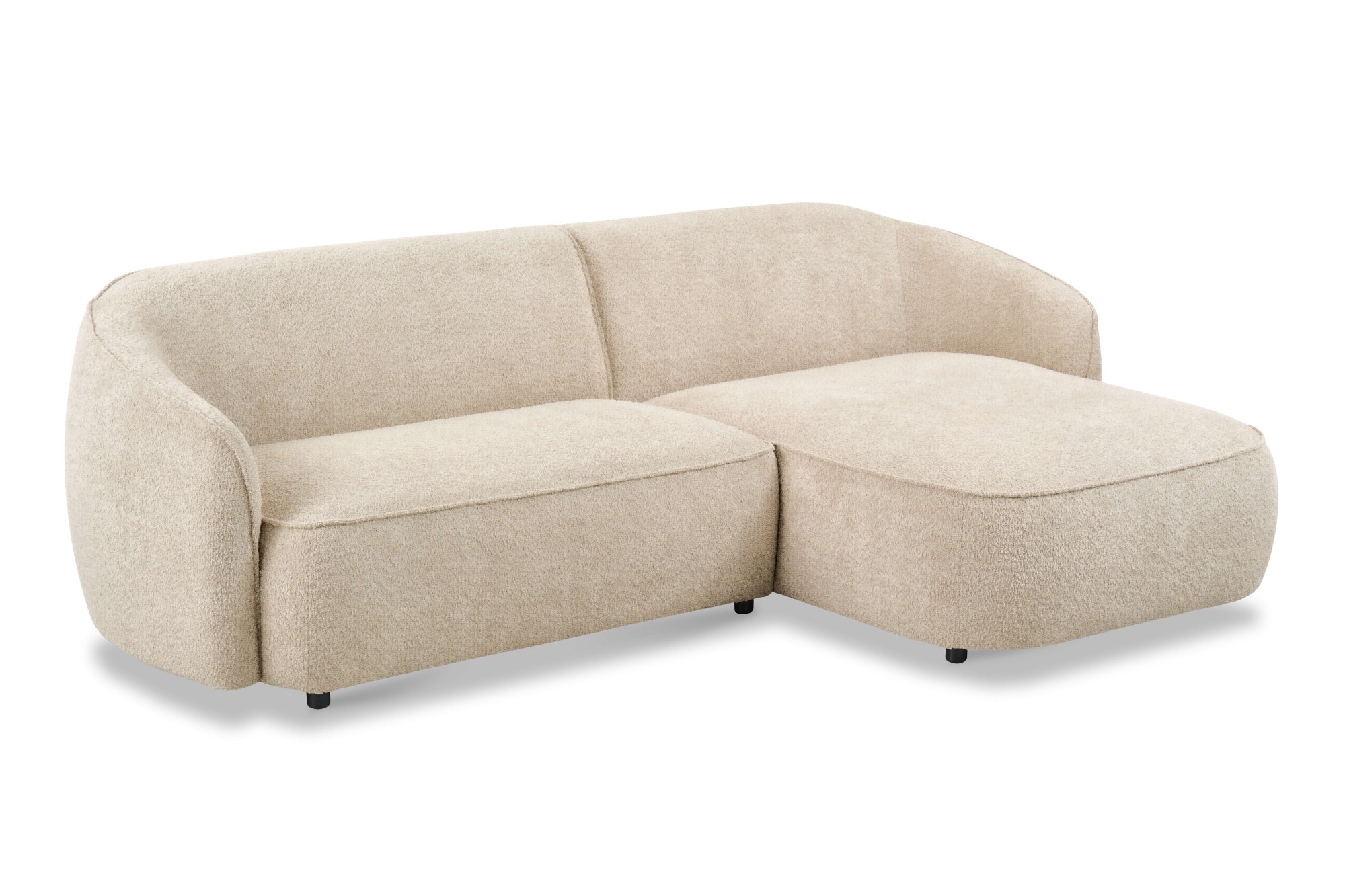 INOSIGN Ecksofa »Cosigo«, Breite 246 cm, 2 Chenille-Stoffe zur Auswahl, mit Kaltschaum