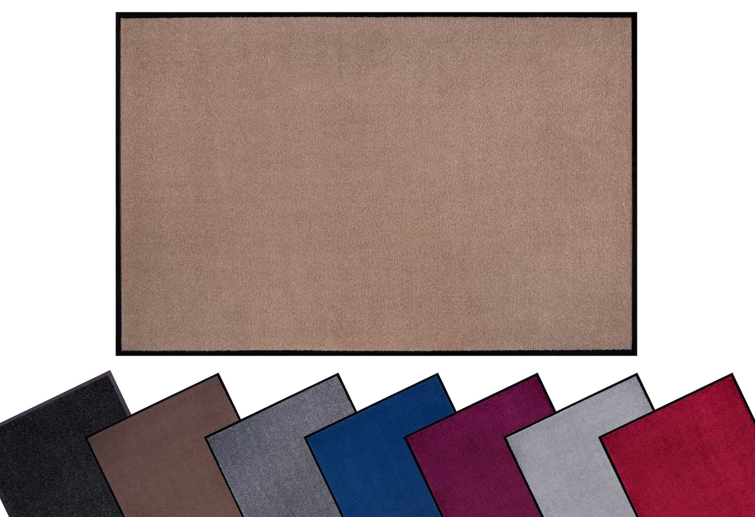 Hanse Home Fußmatte »Triton« rechteckig 7 mm Höhe Schmutzfangmatte, Türmatte, In- und Outdoor, Läufer, waschbar in beige