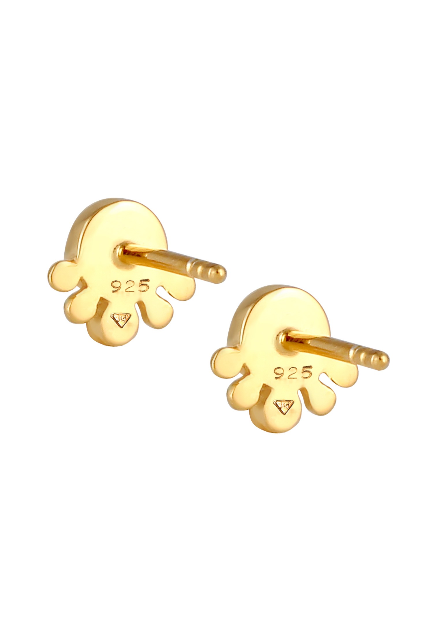 Elli Paar Ohrstecker »Ohrringe Stecker Opal Rund Klassisch 925 Silber«