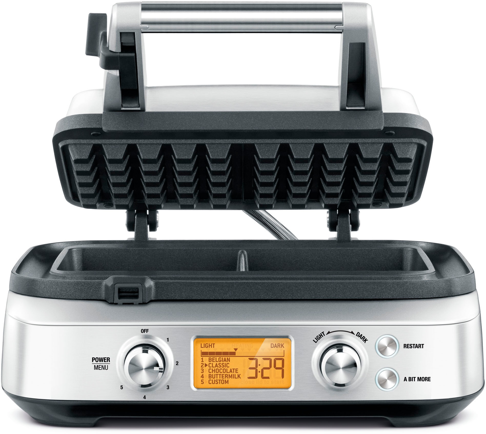 Sage Waffeleisen »SWM620BSS the Smart Waffle Pro« 1000 W in silberfarben