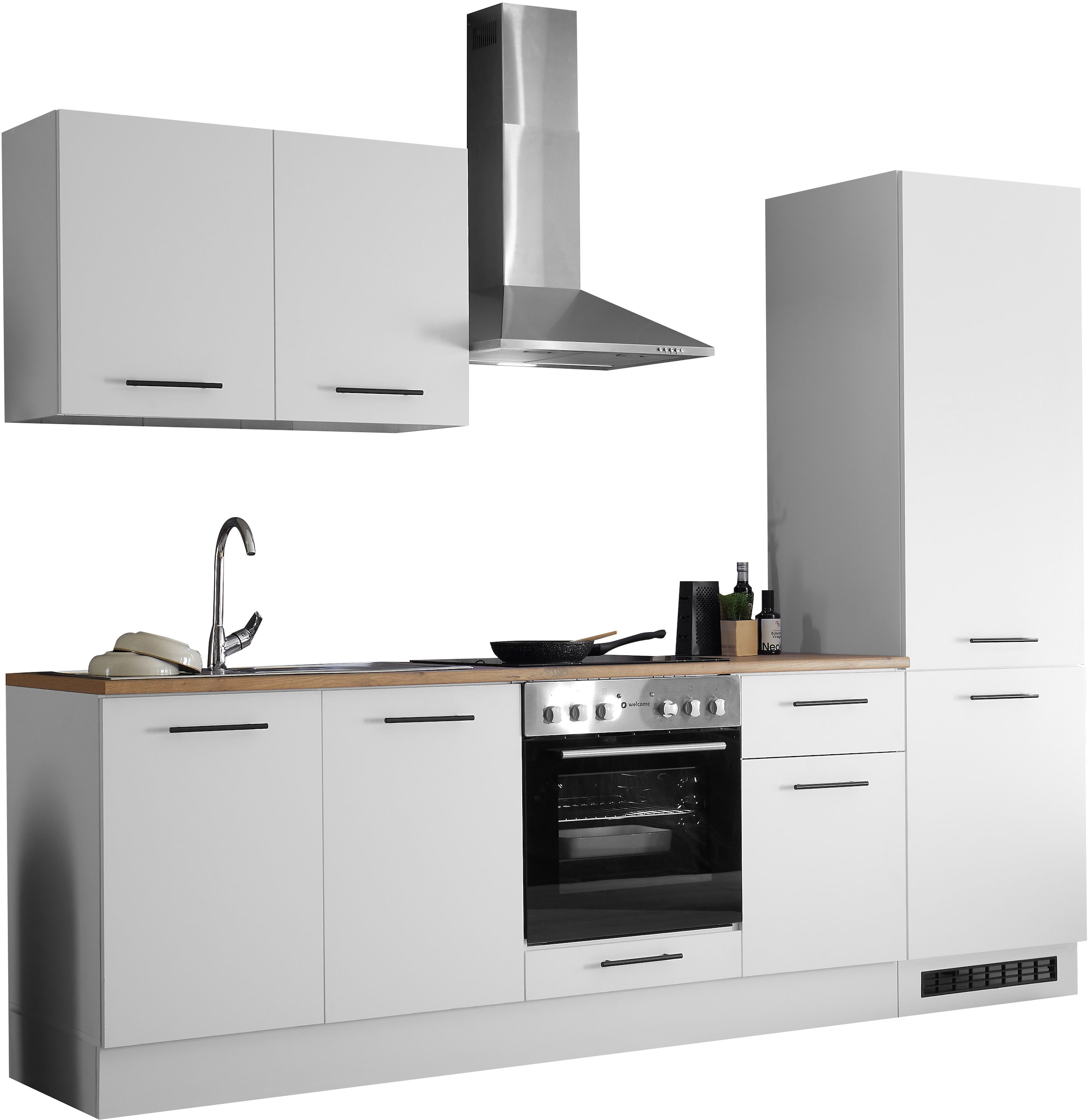 BASIC by Balculina Küchenzeile »Tirol B/H/T 270x212x60 cm« Breite 270 cm, wahlweise mit E-Geräten