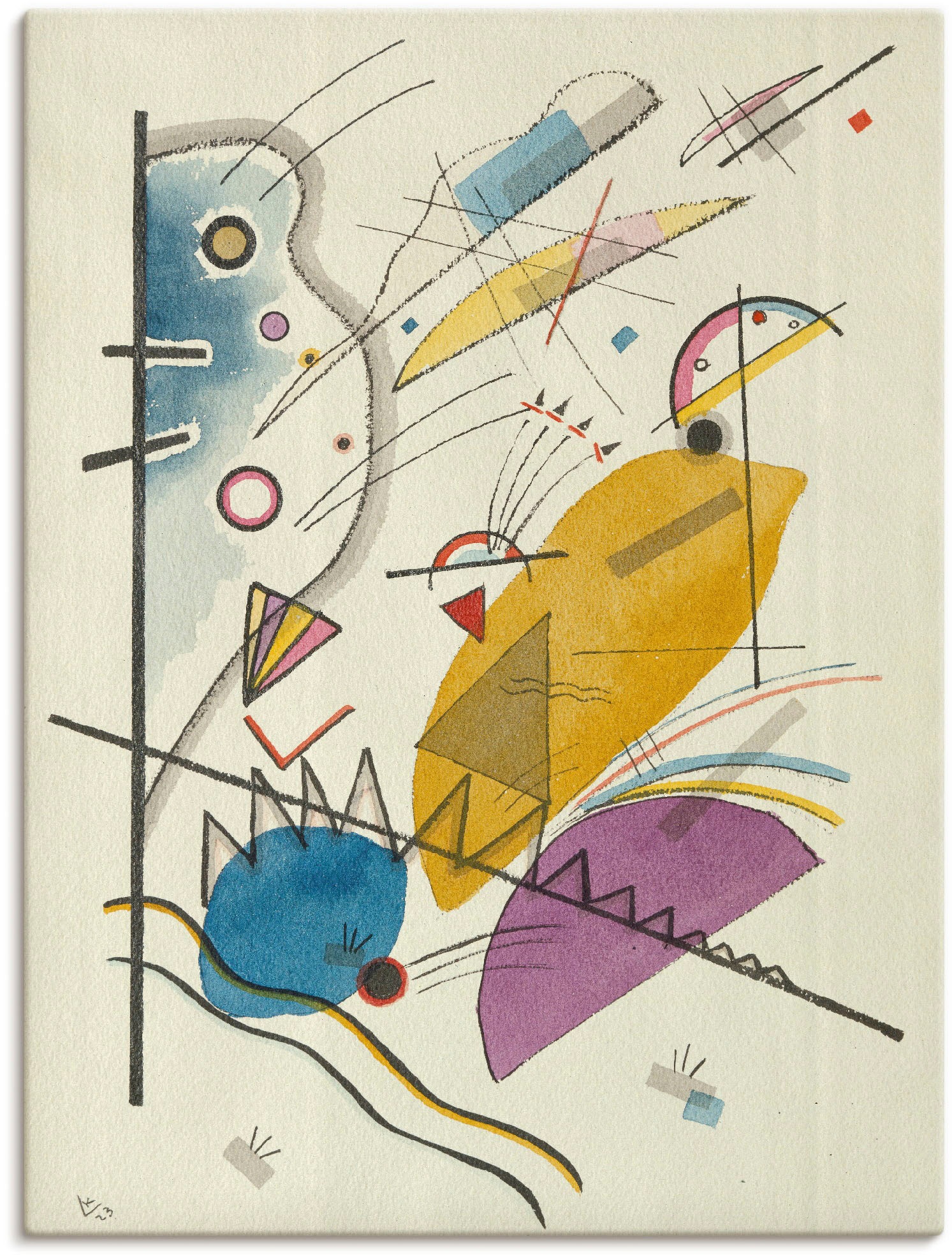 Artland Wandbild »Geordnete Anhäufung«, Gegenstandslos, (1 St.), in vielen Größen & Produktarten -Leinwandbild, Poster, Wandaufkleber / Wandtattoo auch für Badezimmer geeignet