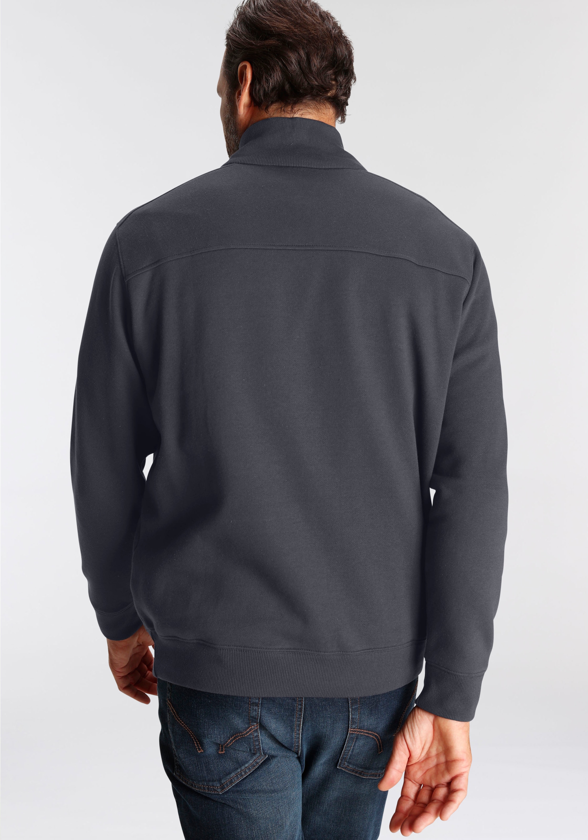 Man's World Sweatshirt, mit Reißverschluss