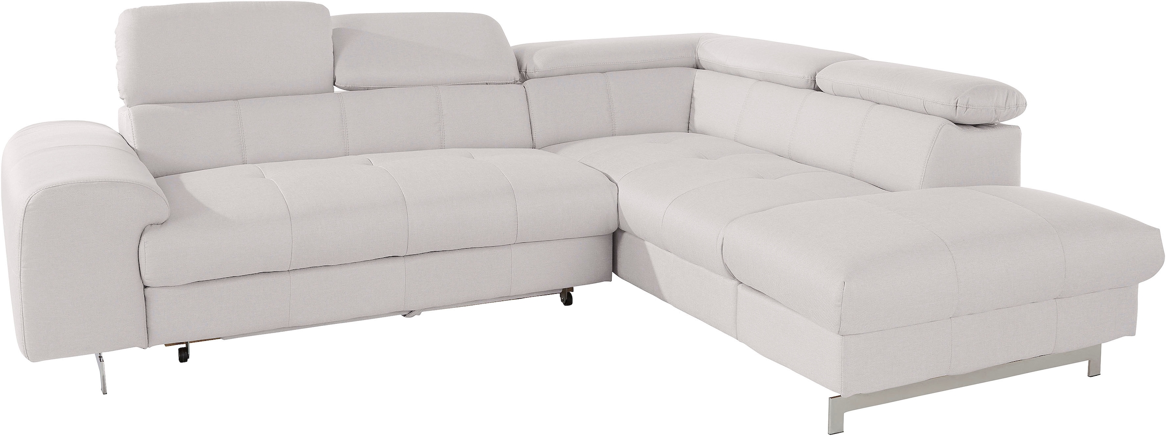 COTTA Ecksofa »Chef L-Form«, mit Kopfteilverstellung, wahlweise mit Bettfunktion