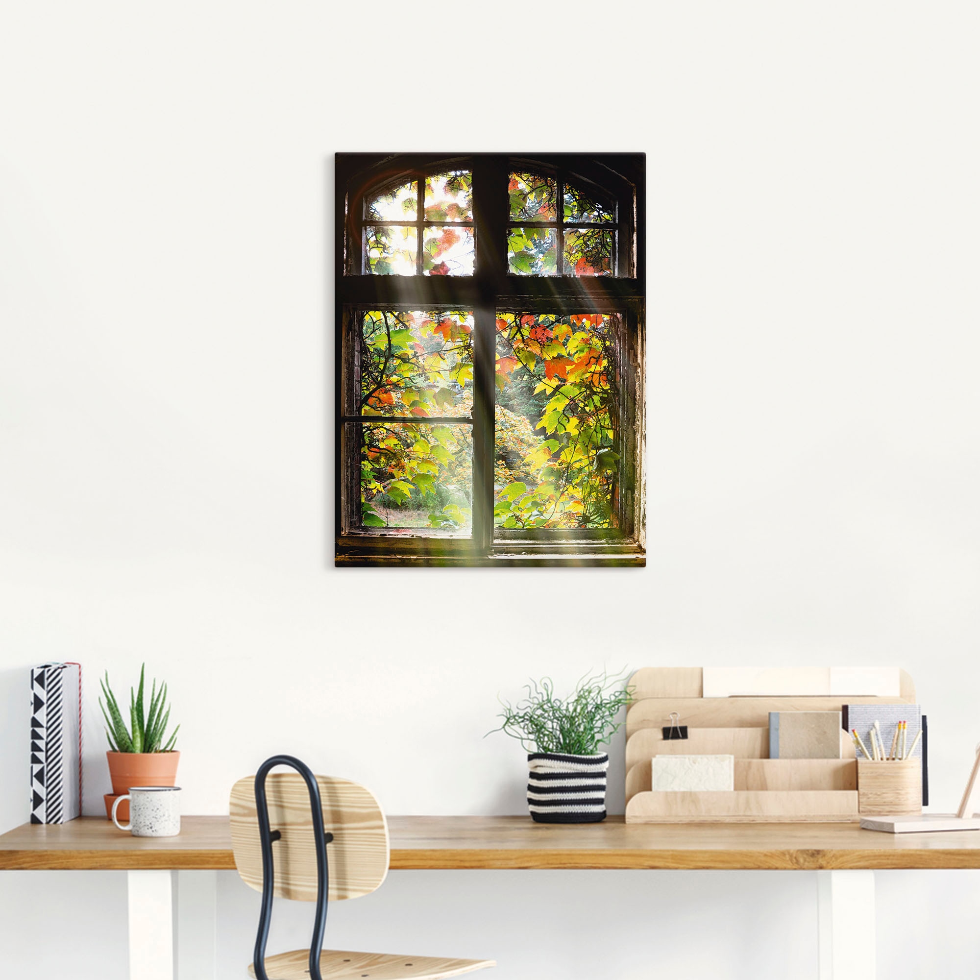 Artland Wandbild »Altbau«, Fenster & Türen, (1 St.), als Alubild, Outdoorbild, Leinwandbild, Poster, Wandaufkleber