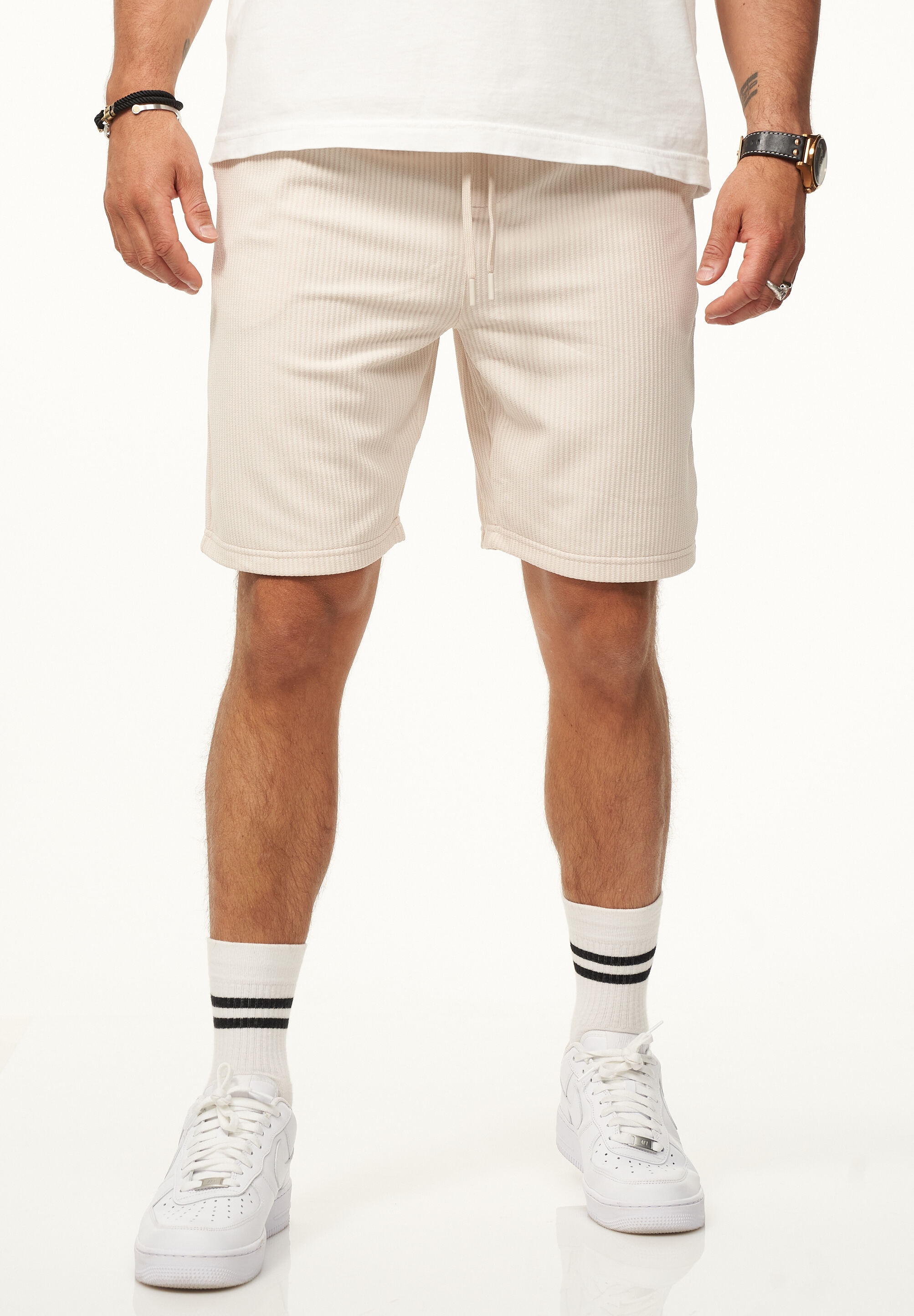 CARISMA Shorts »mit Rippstruktur als bequeme Sommershorts mit Gummibund für Herren«  Kurze Hose Sweatshorts mit Gummibund Bermuda Shorts im Regular-Fit