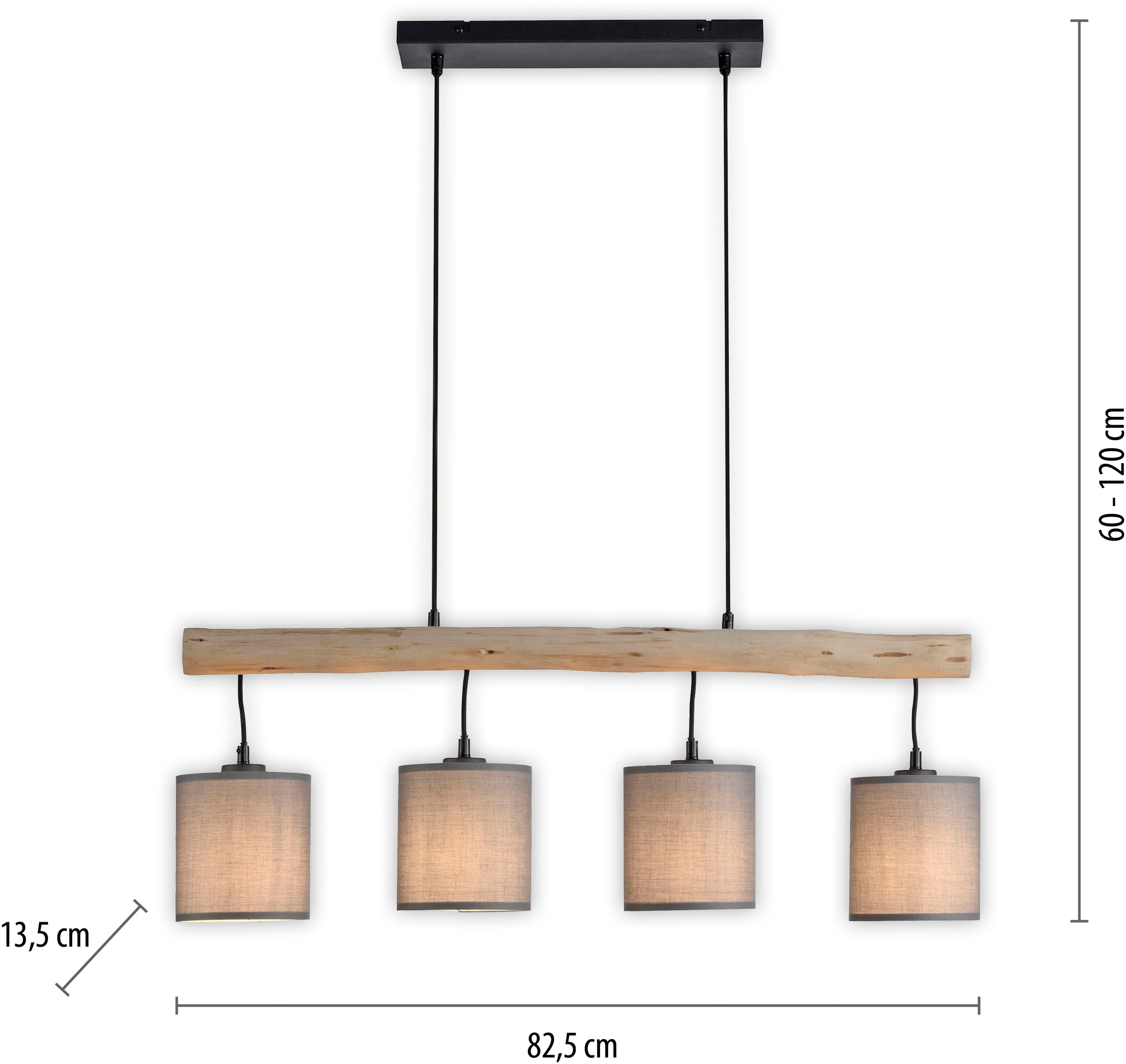 JUST LIGHT Pendelleuchte »GREEN TRIB« E27 1 Stk.