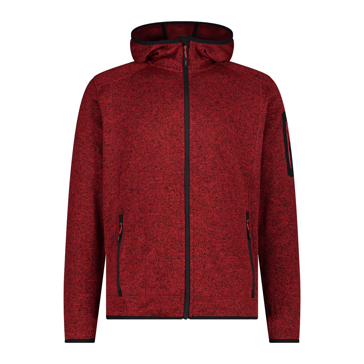 CMP Strickfleecejacke »MAN JACKET FIX HOOD«, (1 St.), mit Kapuze