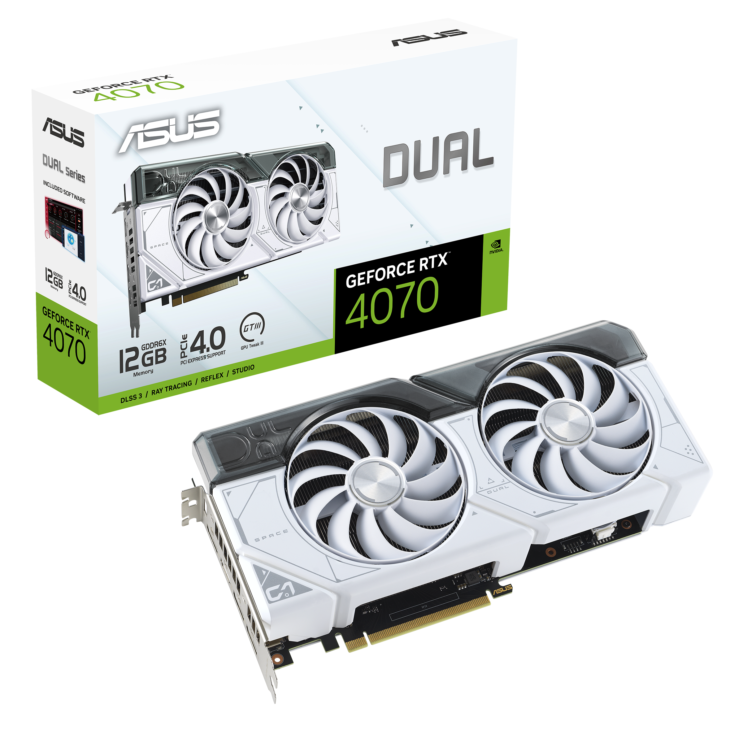 Asus Grafikkarte »DUAL-RTX4070-12G-WHITE«, 12 GB, GDDR6X im OTTO Online ...