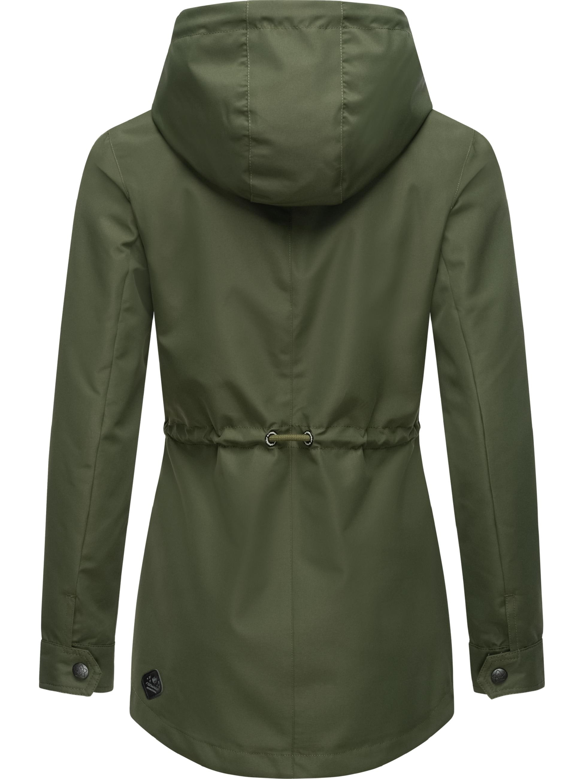 Ragwear Outdoorjacke »Übergangsjacke Monadis«, mit Kapuze, Leichte Damen Übergangsjacke mit wasserdichtem Obermaterial