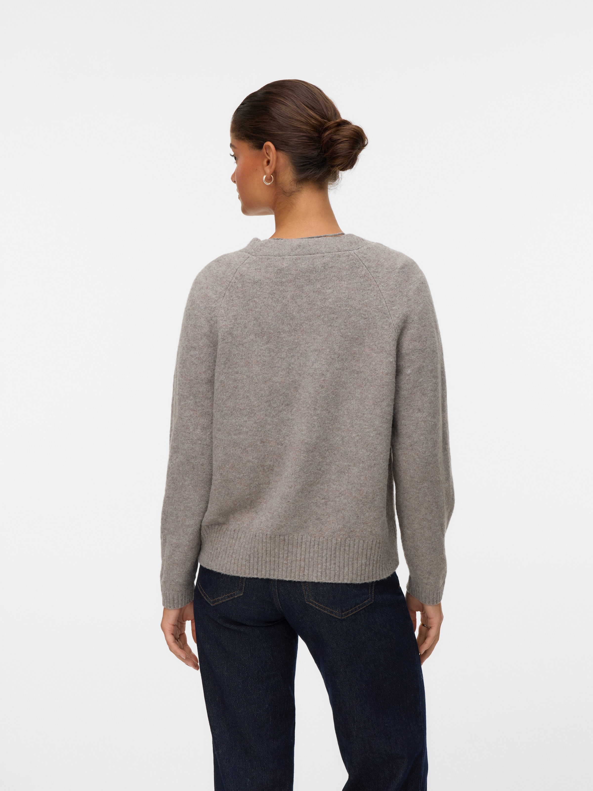 Vero Moda Strickjacke »VMBOOM LS V-NECK BUTTON CARDIGAN GA NOOS«