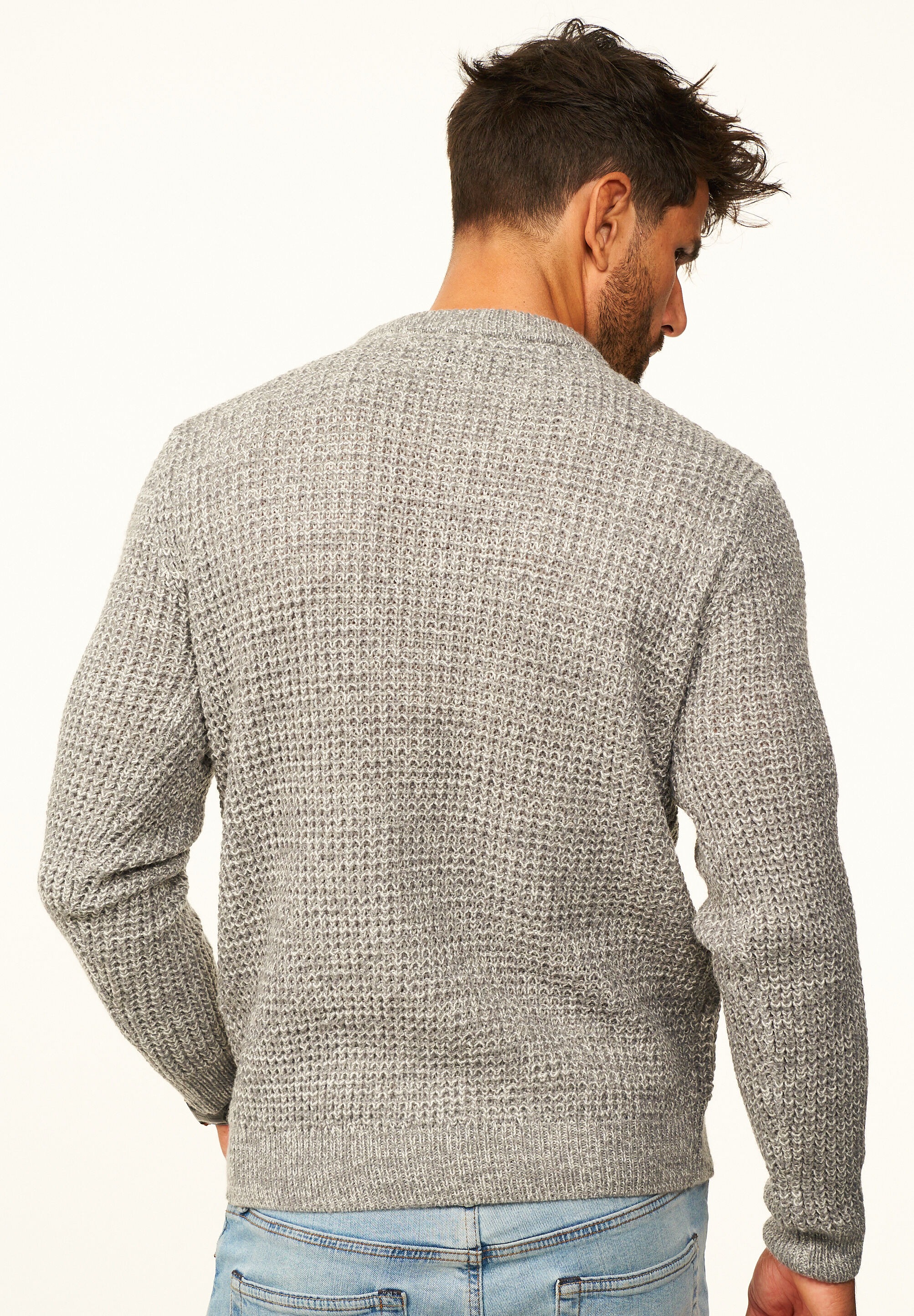 SOULSTAR Stillpullover »als Grobstrick Crew Neck Pulli für Herren« Männer Winterpullover als Rundhalspullover - Regular-Fit
