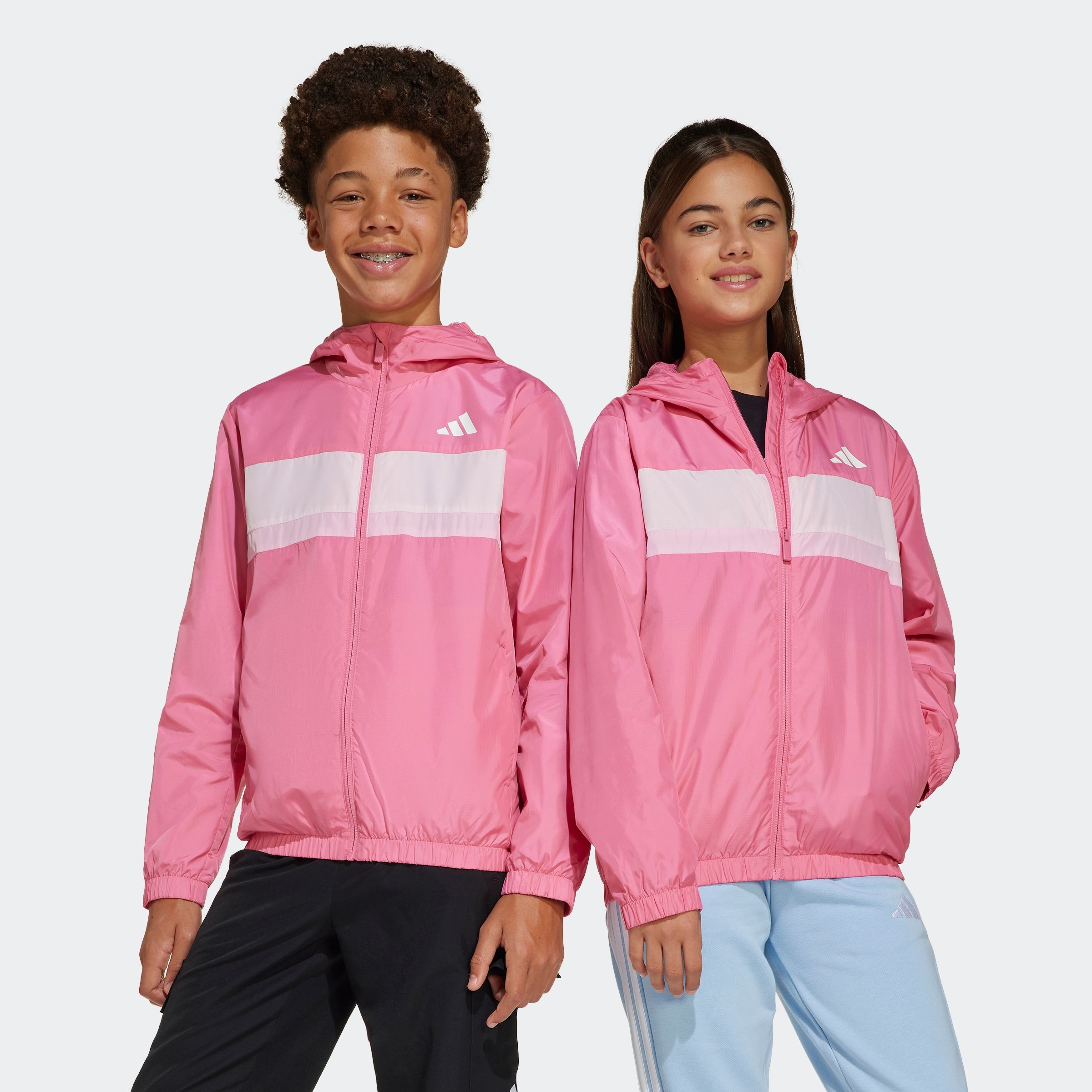Adidas Sportswear Windbreaker »J TIBERIO WB« in weiß, Größe 164