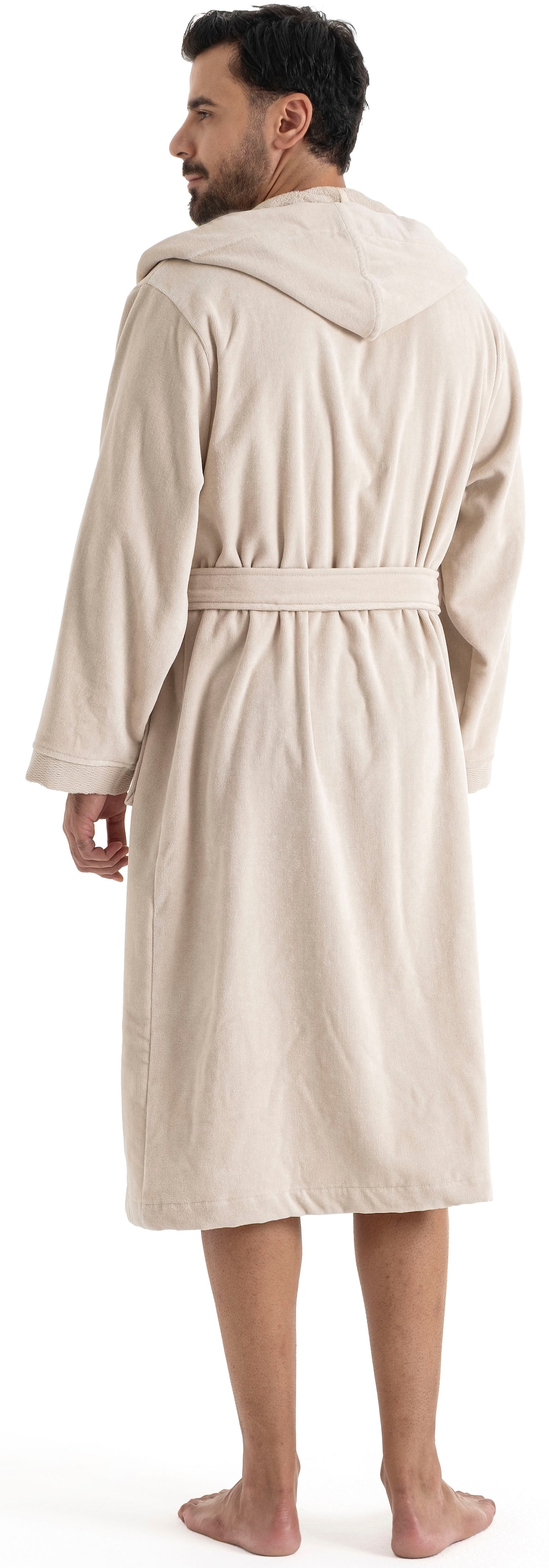 OTTO home Unisex-Bademantel »Fenya, 330 g/m², Premium, Hotelbademantel, Morgenmantel,  Sauna & Spa« 1 Stk. Reißverschlusstaschen, weich mit GRATIS-Zugabe: 1x Duschtuch 70x140 cm