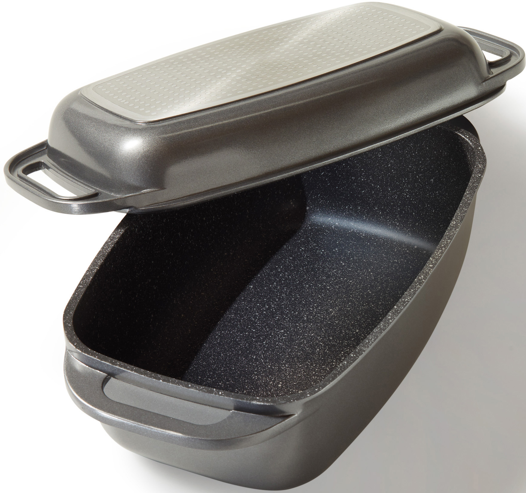Bräter, Aluminiumguss, (1 tlg.), mit Alugussdeckel, Induktion