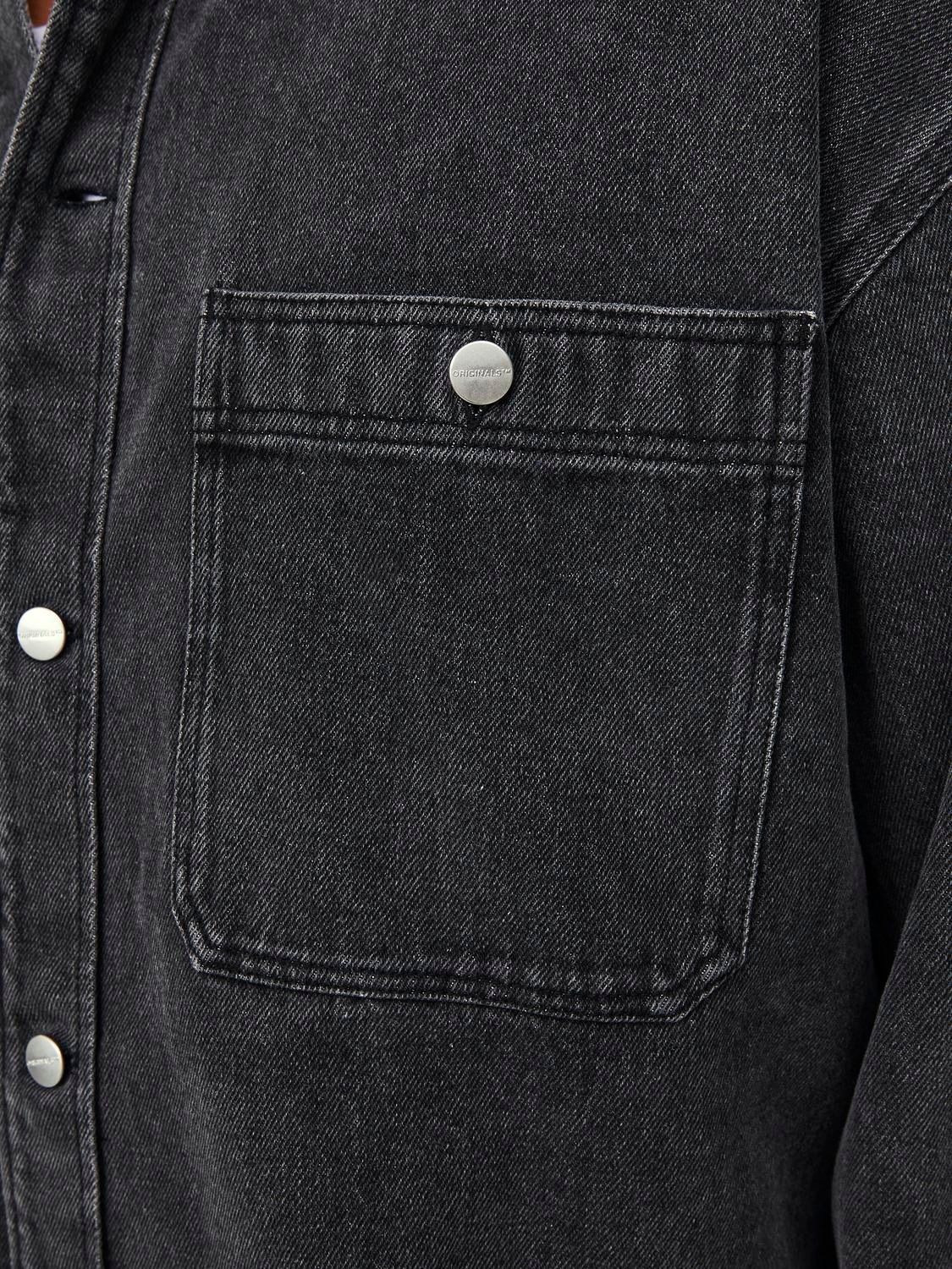 Jack & Jones Langarmhemd »JORSANTORINI DENIM OVERSHIRT LS SN«
