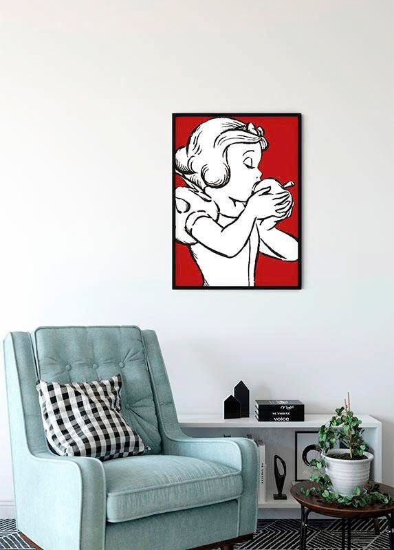 Komar Poster »Snow White Schlafzimmer, Kinderzimmer, (Packung, OTTO - 1), red«, Bite bei Wohnzimmer Apple Disney, kaufen 1 Teile Anzahl St