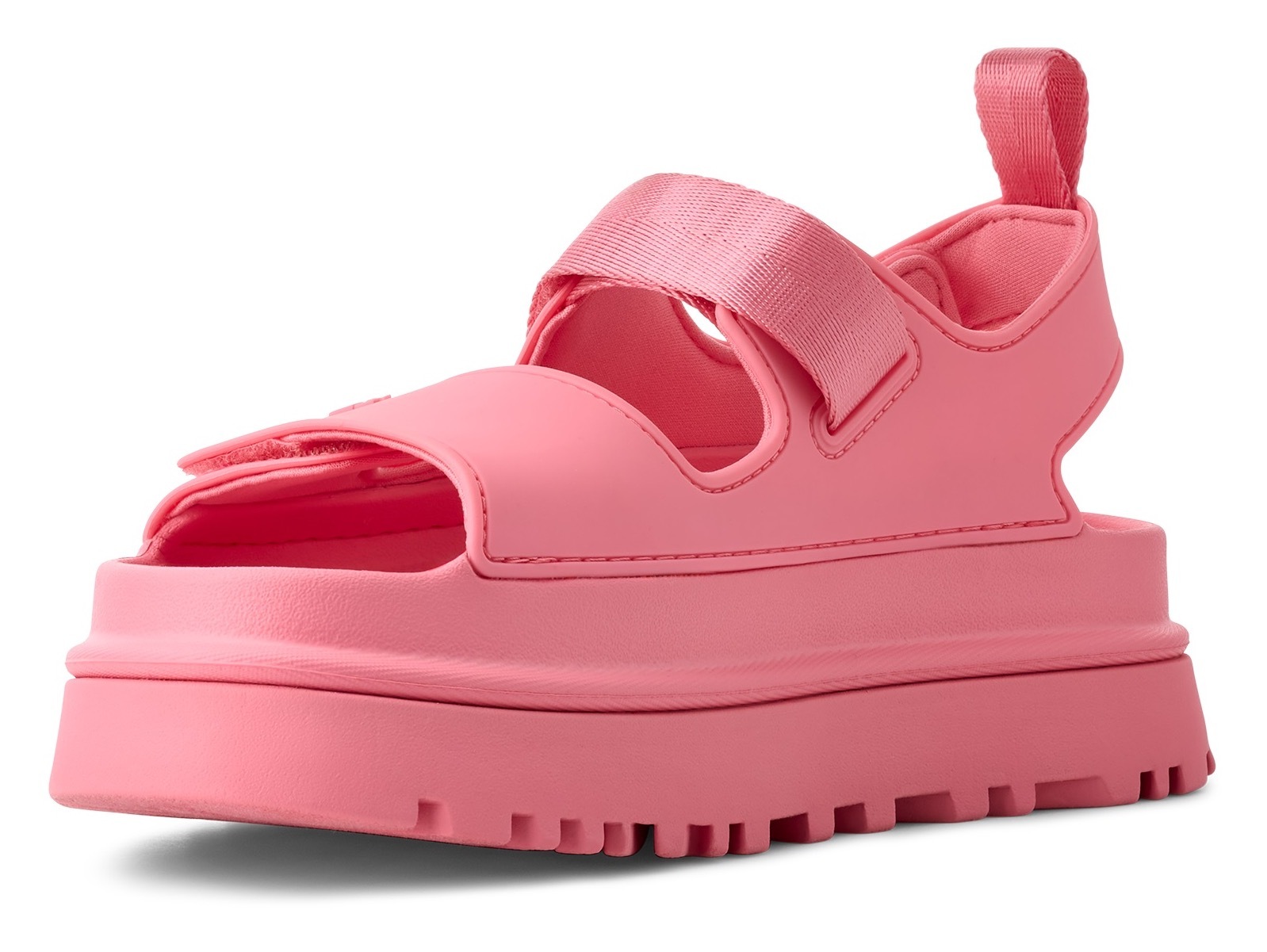 UGG Plateausandale »GOLDENGLOW«, Sommerschuh, Strandschuh, Plateausandale mit Klettverschlüsse