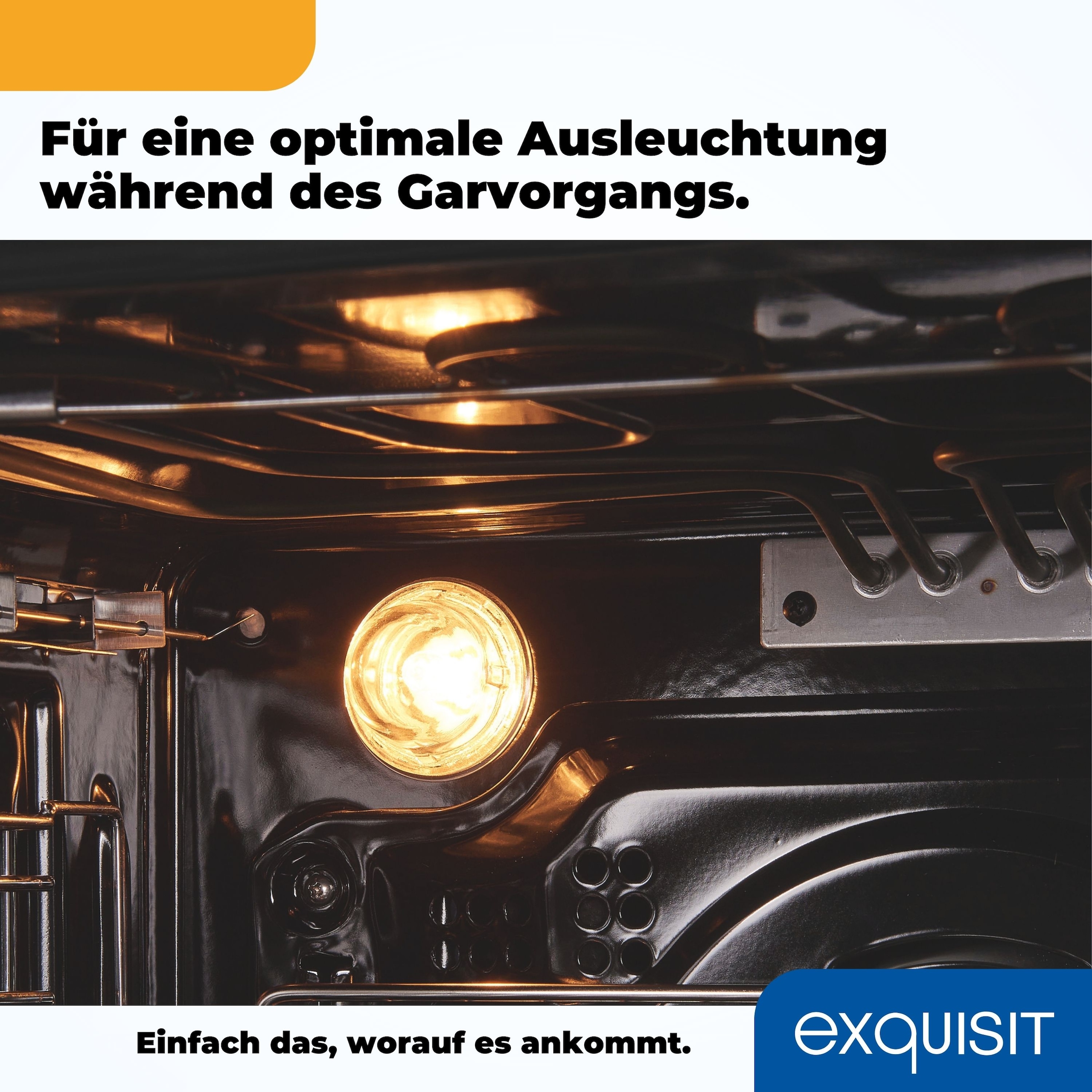 exquisit Backofen-Set »EBE76-9-H-020 weiss«, mit 1-fach-Teleskopauszug