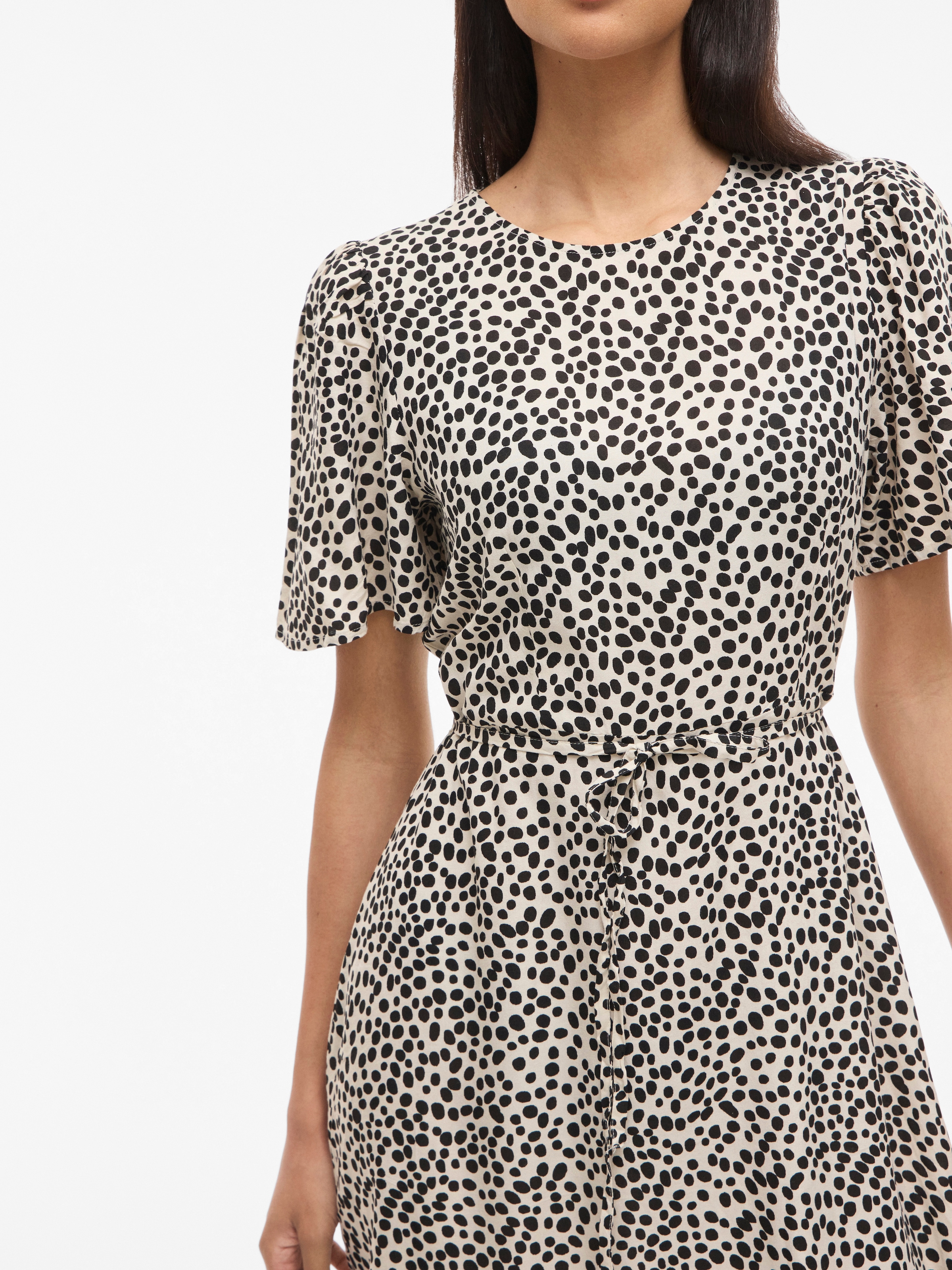 Vila Druckkleid »VIGRACE O-NECK S/S MIDI DRESS - NOOS« Sommerkleid,