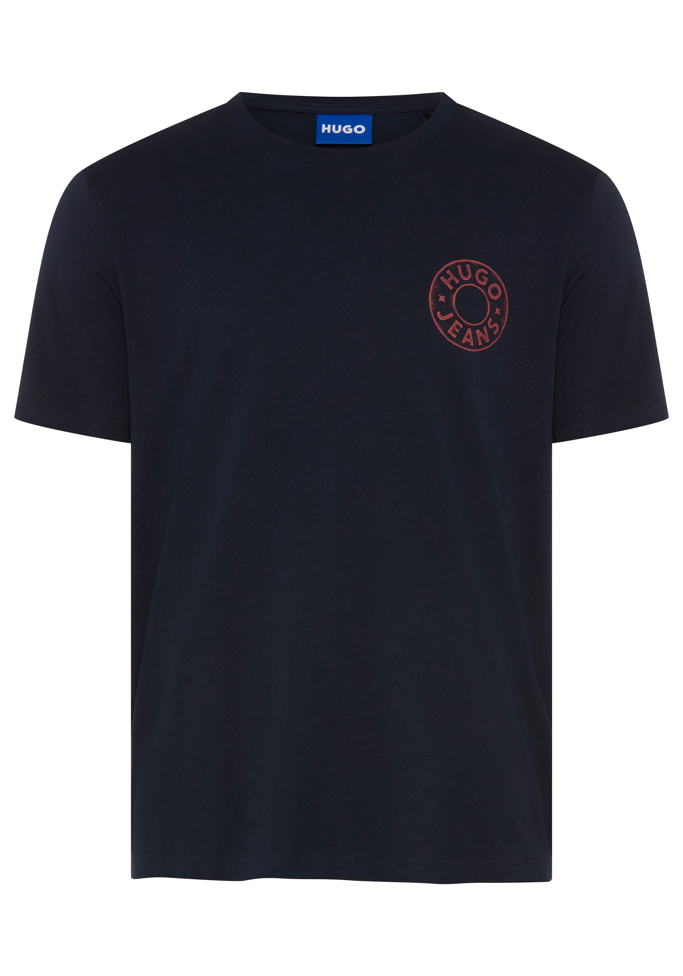 HUGO T-Shirt »Nemodo« Rundhalsausschnitt, reine Baumwolle, Brustdruck