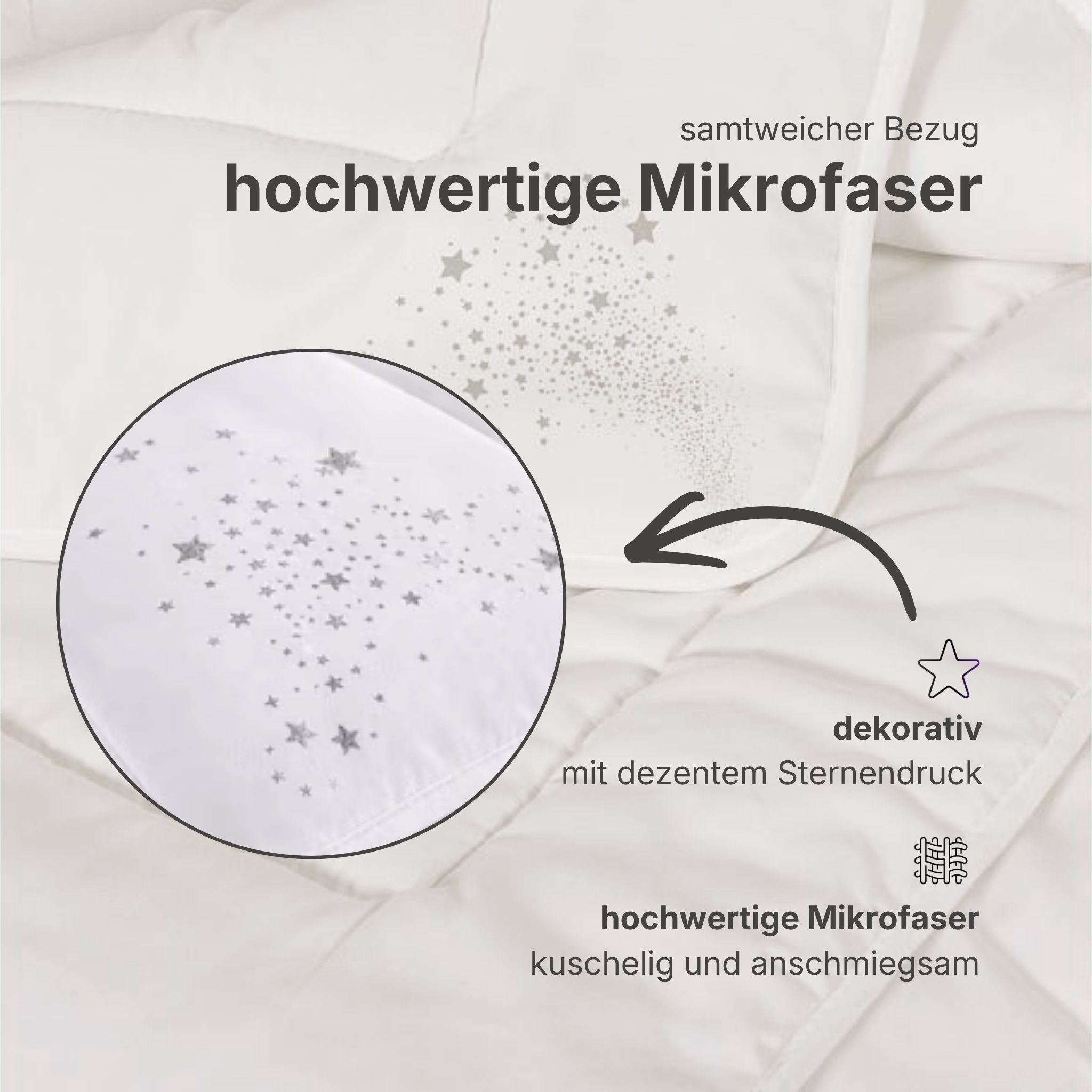 OTTO home Microfaserbettdecke »Baca, Bettdecke 135x200 cm, 155x220 cm und weitere Größen« leicht Füllung aushochwertiger6D-Hohlfaser Bezug Polyester 1 Stk. tlg. Bettdecken, Sommer, Winter, 4-Jahreszeiten, Decke