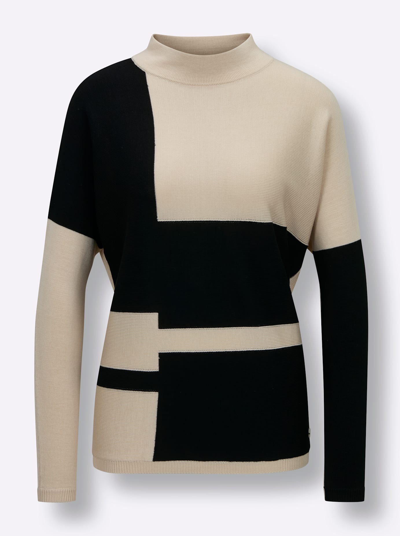 CREATION L PREMIUM Stehkragenpullover »Merino-Lyocell-Pullover«
