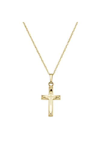 Goldkette »Kette mit Kreuz-Anhänger, Gelbgold 585«