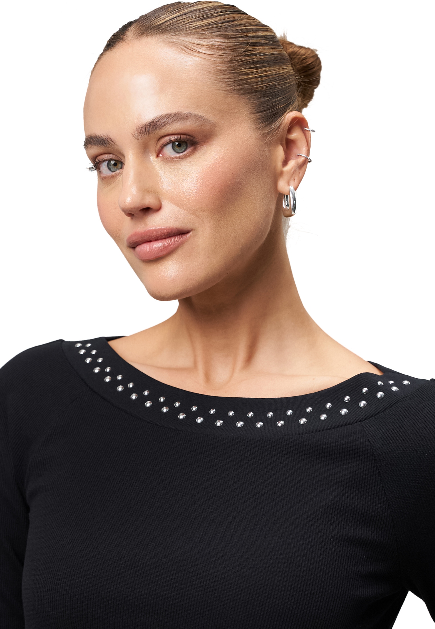 Zero Midikleid »Midikleid A-Linie mit Nieten«